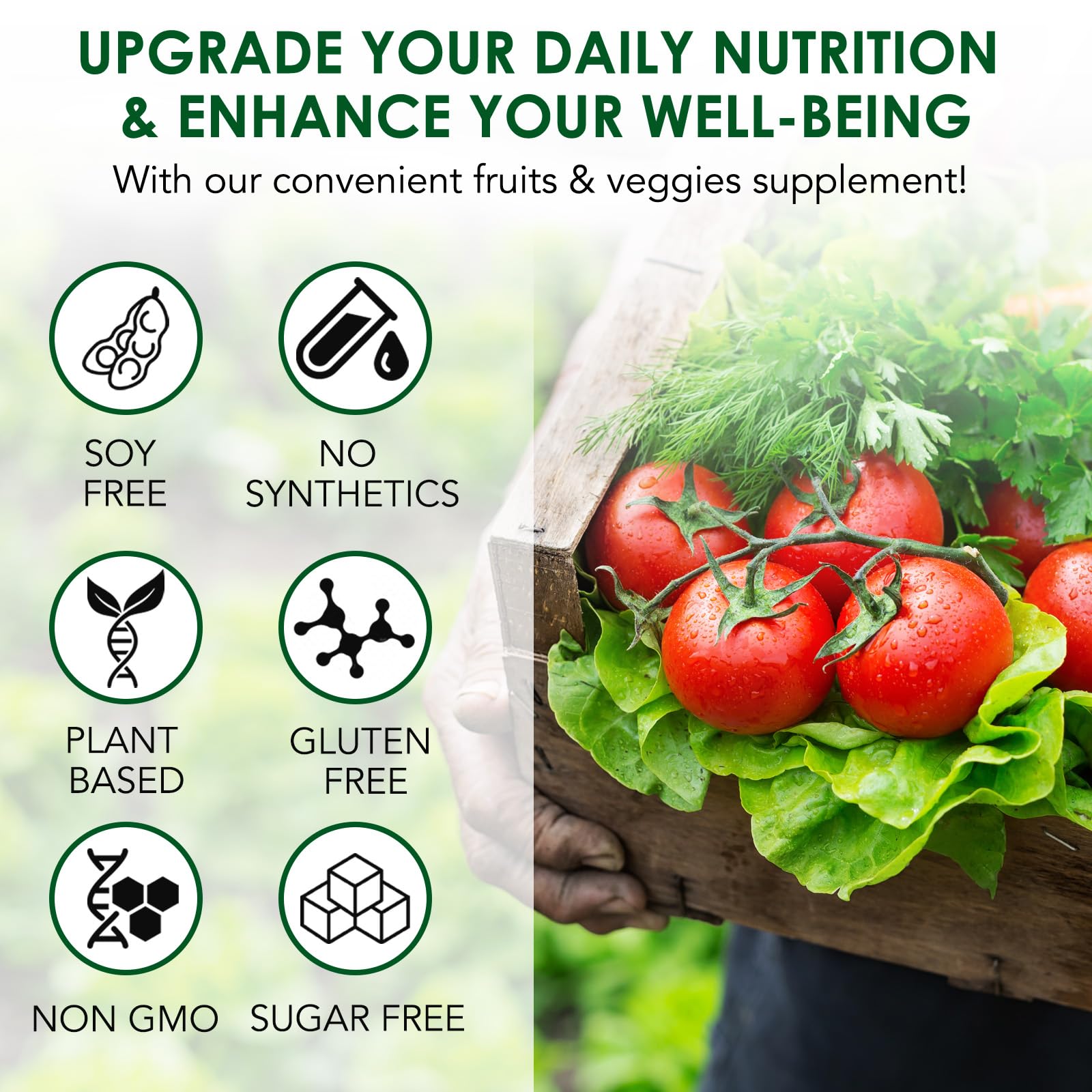 Fruits & Veggies Supplements - 2 Bottles 180 Total Vegetarian Capsules | BalanceNatural Vitamins Supplement Dietary Nutritional Balance,Lngredients Blended Vitamin & Mineral Whole Food Supplement RuduwuAu supplements