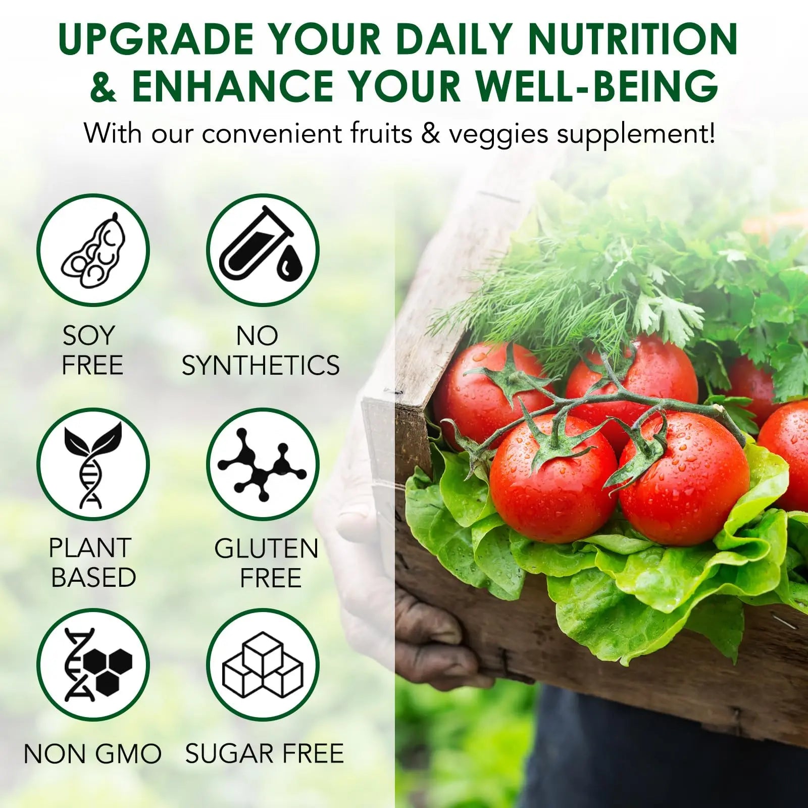 Fruit & Veggies Capsules | Daily Fruit & Vegetable Blend | 2 Bottles – 180 Vegetarian Capsules | Plant-Based Superfood Formula | Non-GMO, Gluten Free Genericnz supplements