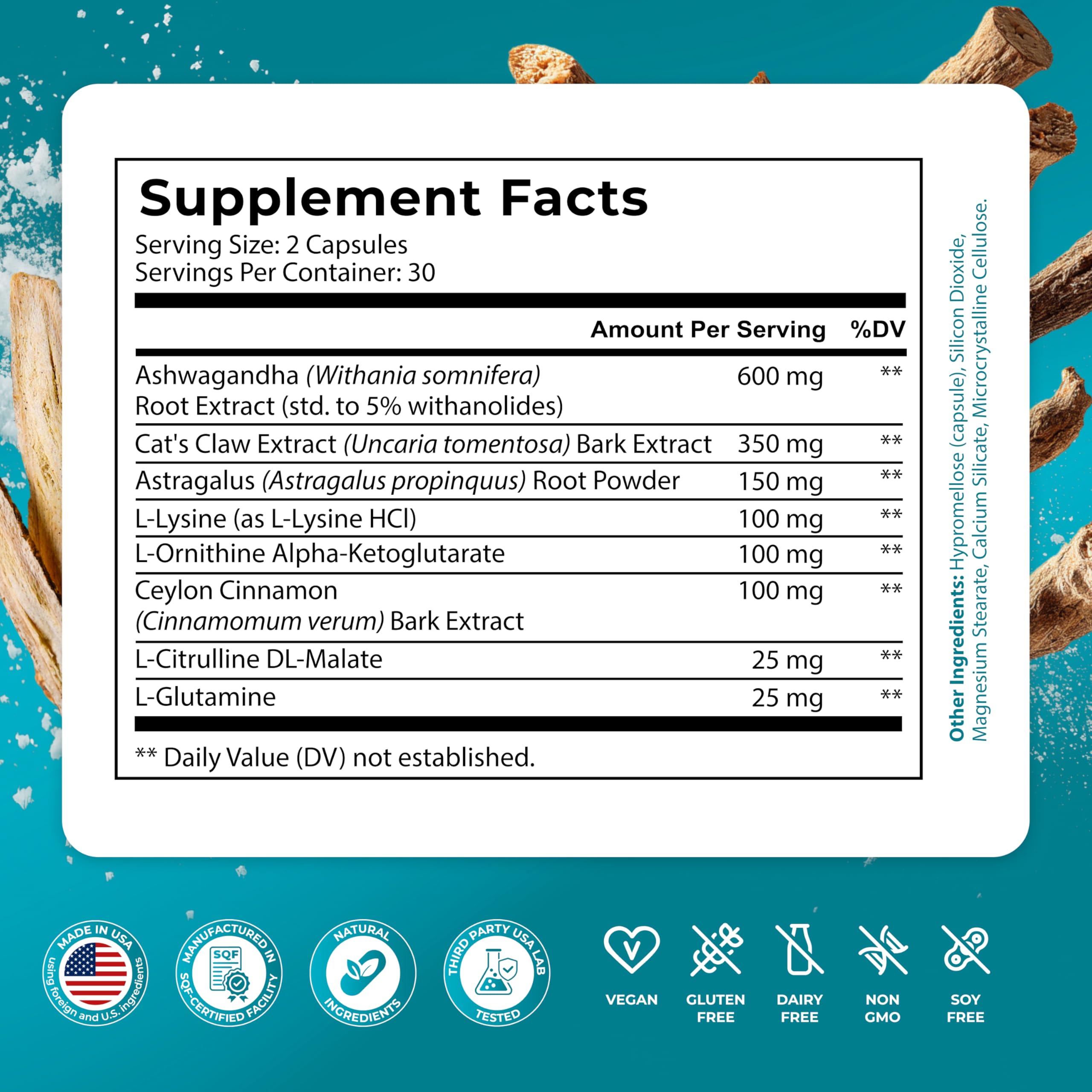 PUREHEALTH RESEARCH Youth Switch - Anti Aging Supplement for Women & Men - Longevity Mix for Healthy Aging - with Ashwagandha, Cat's Claw Extract, Astragalus Root, L-Lysine HCL & More - 60 Capsules PUREHEALTH RESEARCHAu supplements