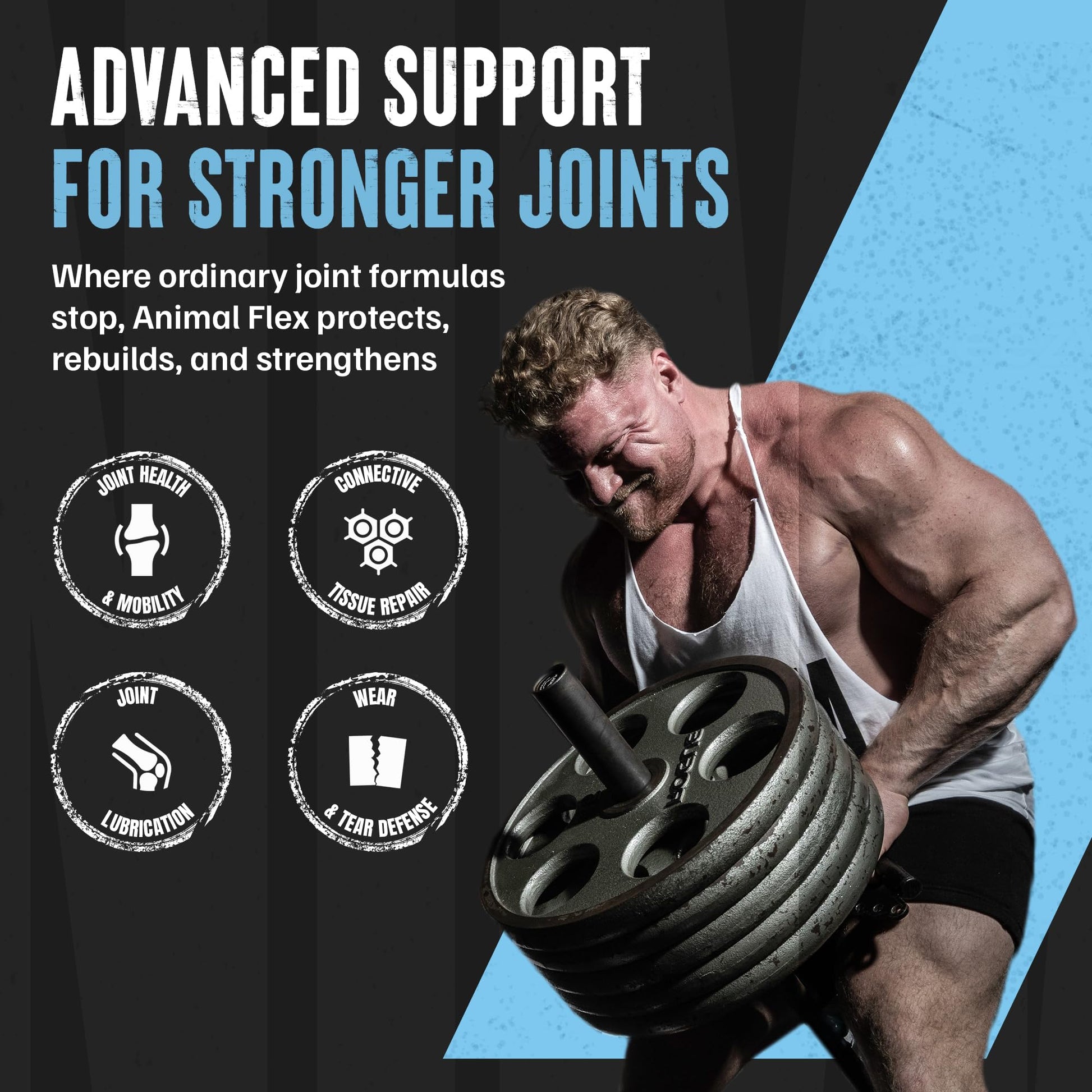 Animal Flex - Glucosamine Chondroitin Joint Supplement for Women and Men Discomfort with Turmeric, MSM, Boswellia for Cartilage, Joint Health, Muscles, Back, Knees, Shoulder, and Hip, 44 Packs AnimalAu supplements