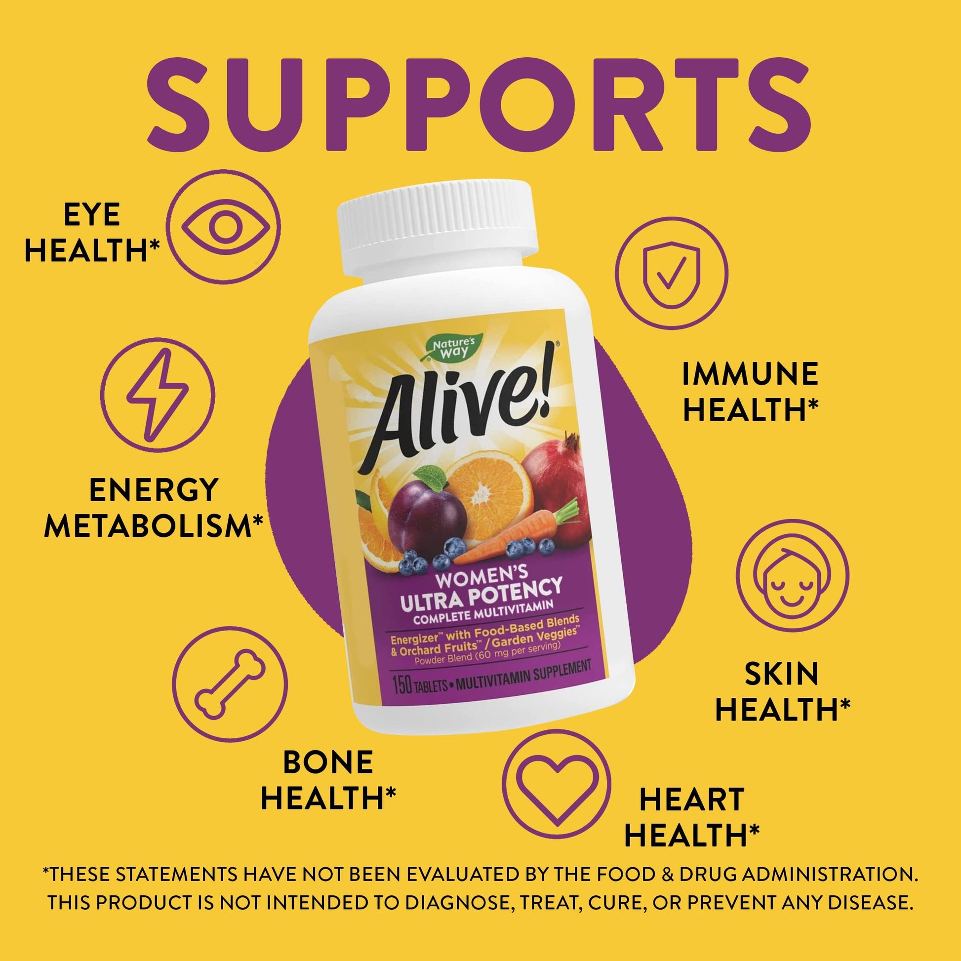 Nature's Way Alive! Women's Daily Ultra Multivitamin, High Potency Formula Nature's WayAu supplements