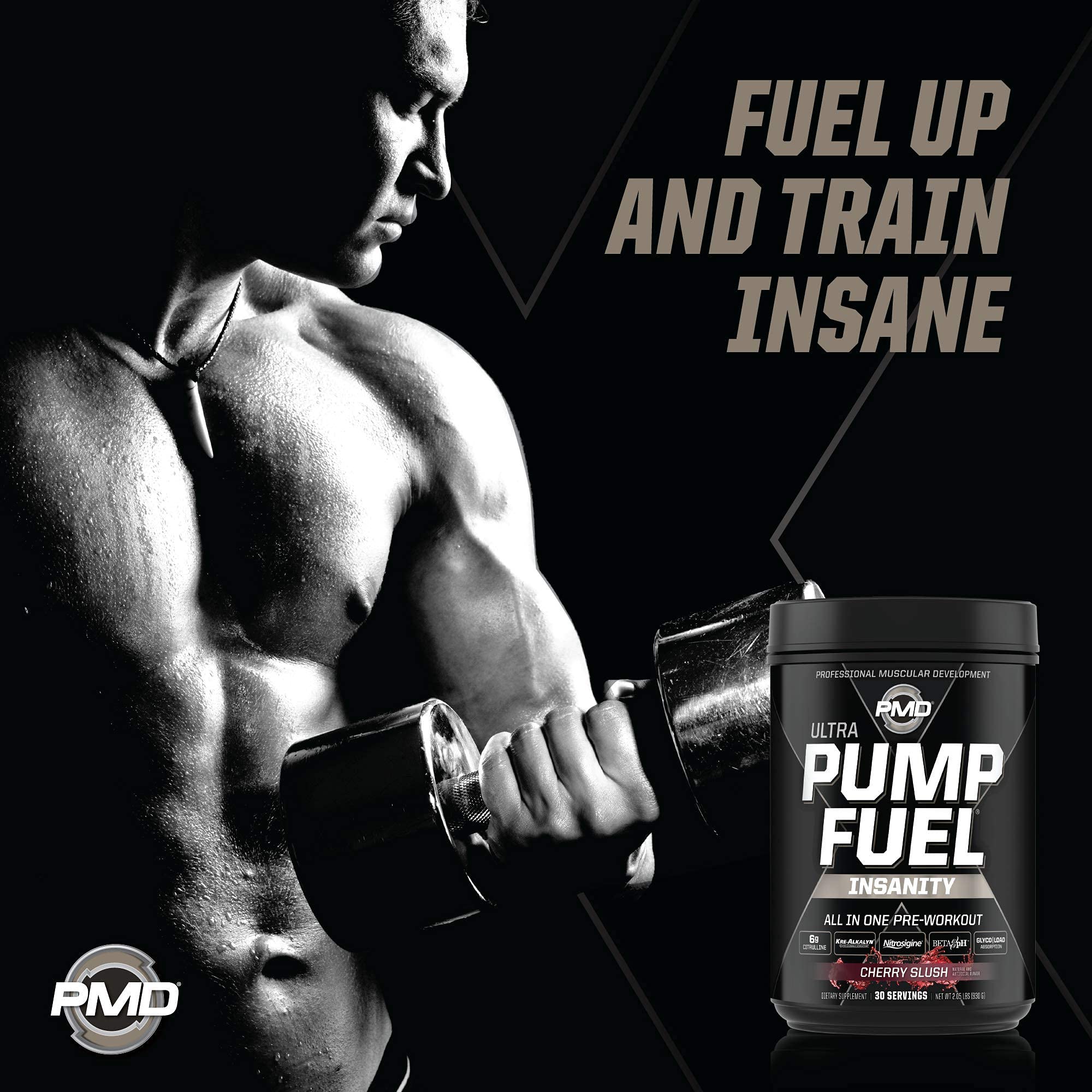 PMD Sports Ultra Pump Fuel Insanity - Pre Workout – Cherry Slush (30 Servings) PMDAu supplements