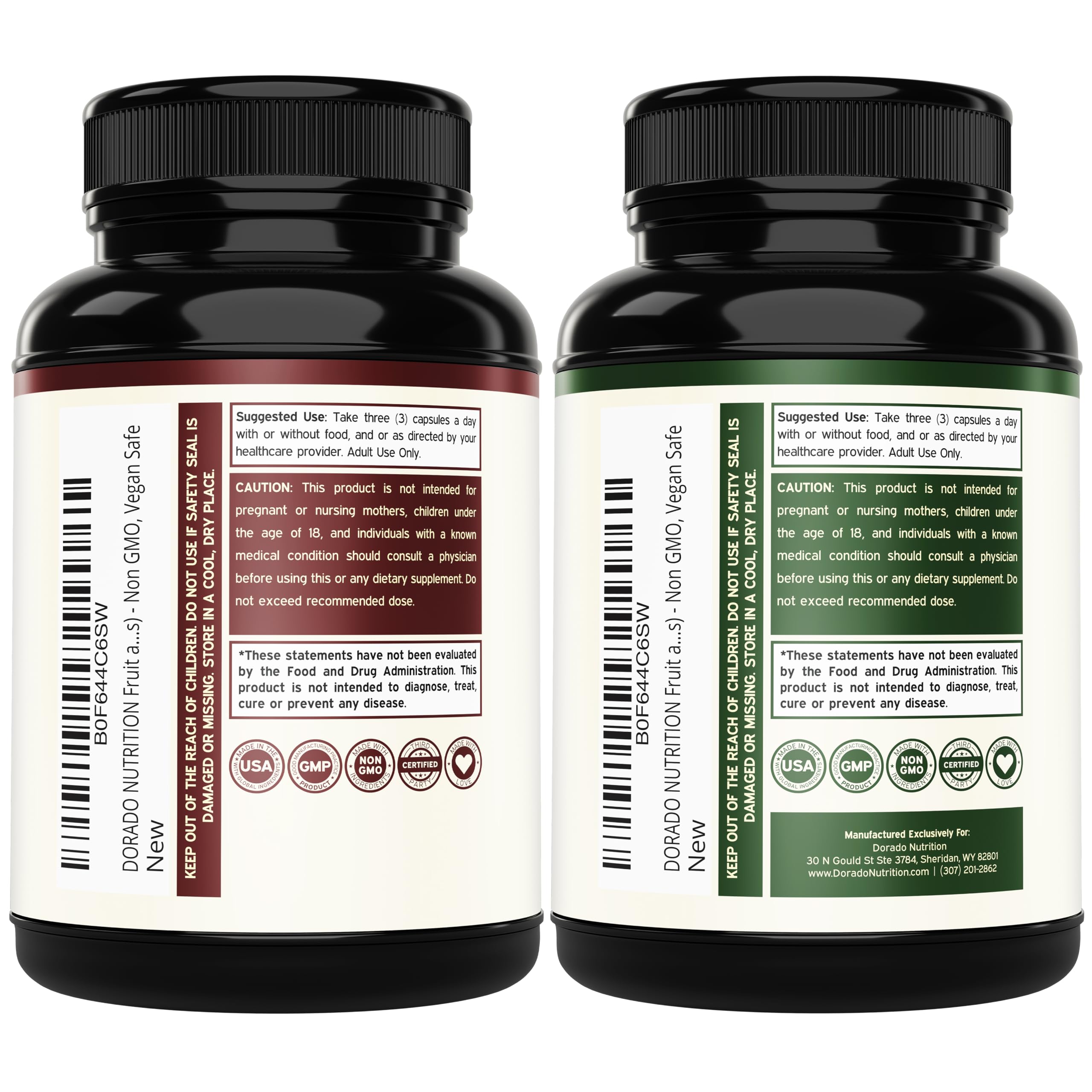 Fruit and Veggies Supplement (180 Capsules) Superfood Fruits and Vegetables Supplements for Adults - Premium Super Food for Energy and Immune Support - Veggies Capsules - Non-GMO & Vegan - USA Made DORADO NUTRITIONAu supplements