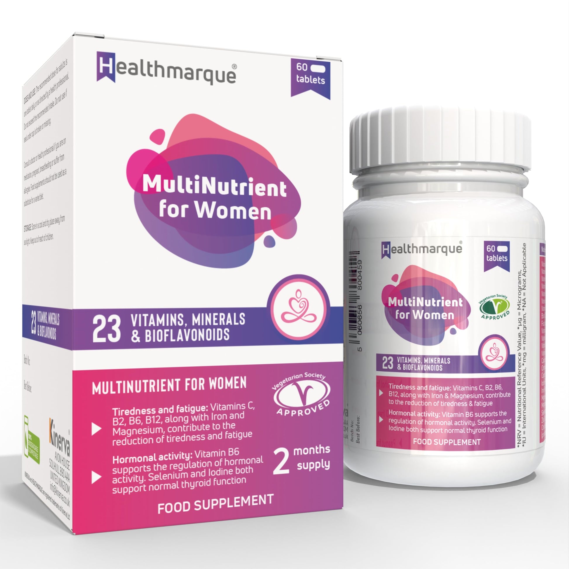 Premium Daily Multivitamin Tablets for Women - 23 Essential Vitamins, Minerals & Bioflavonoids HealthmarqueAu supplements