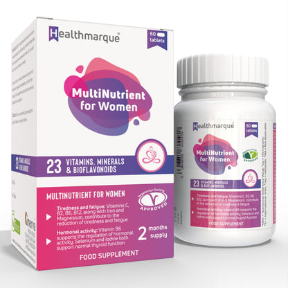 Premium Daily Multivitamin Tablets for Women - 23 Essential Vitamins, Minerals & Bioflavonoids HealthmarqueUS supplements