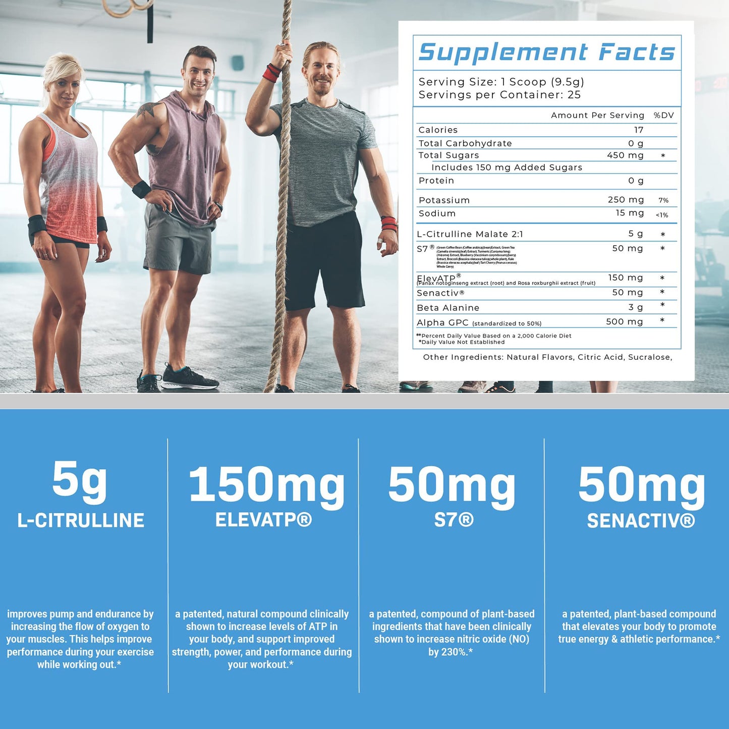 Precium Nutrition Stim Free Pre Workout - Best Non Caffeine Powder No Amazing Power Precium NutritionUS supplements