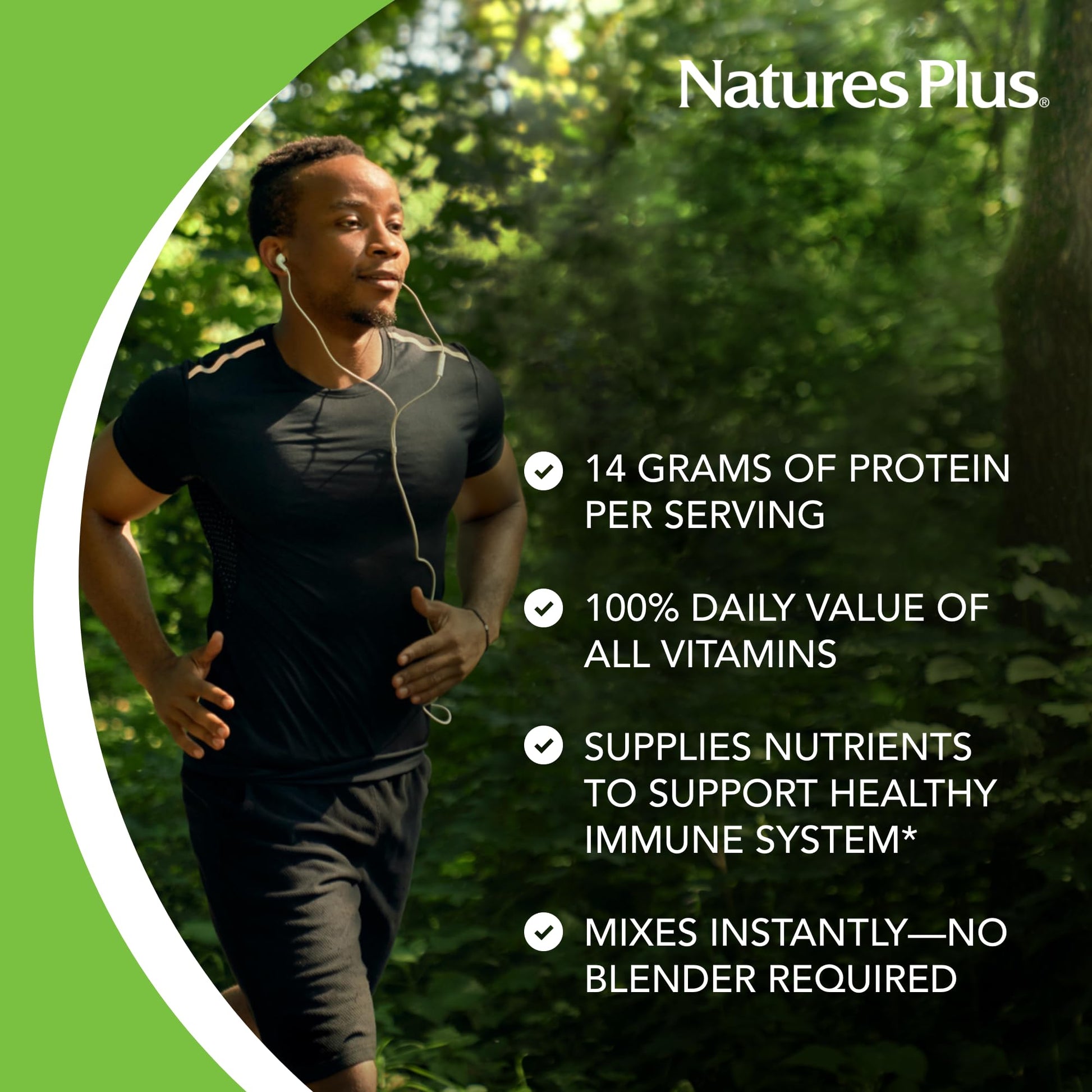 NaturesPlus SPIRU-TEIN, Chocolate - 1.05 lb - Plant-Based Protein Shake - Non-GMO, Vegetarian, Gluten Free - 17 Total Servings NaturesPlusAu supplements
