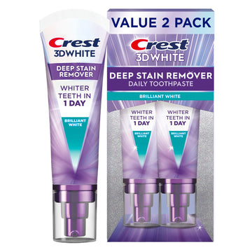 Crest 3DWhite Brilliance Deep Stain Remover Brilliant White Toothpaste - 3.1oz/2pk CrestAu supplements
