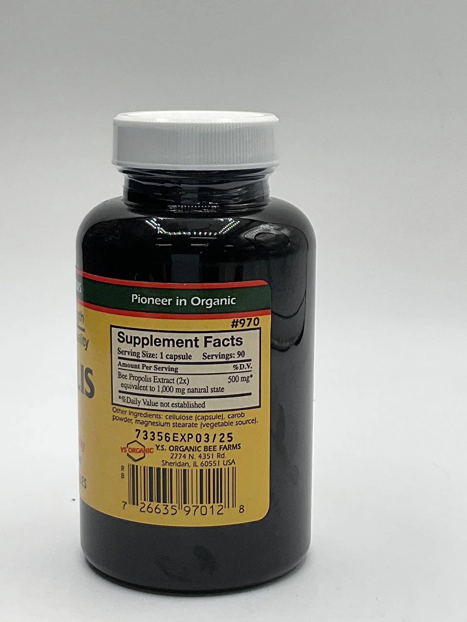 Y.S. Organic Bee Farms Propolis-Raw Unprocessed 1000mg - Your Gateway to Wellness - 90 Capsules with Bonus worldwidenutrition Multi Purpose Key Chain Worldwide NutritionAu supplements
