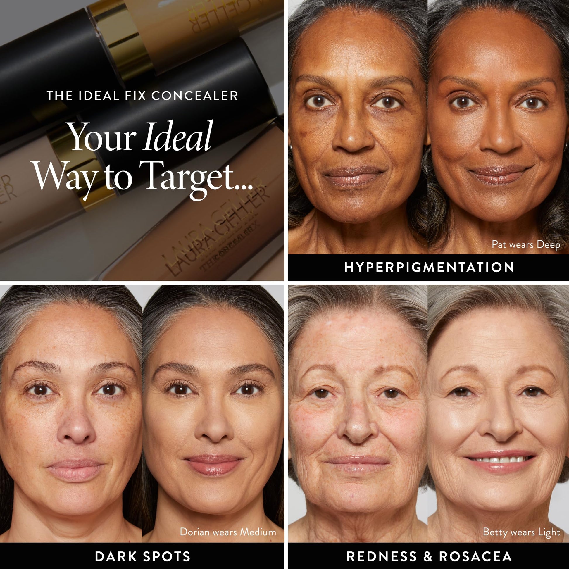 LAURA GELLER NEW YORK The Ideal Fix Concealer - Light - Buildable Medium to Full Coverage Liquid Concealer - Covers Under Eye Dark Circles & Blemishes - Long-Lasting LAURA GELLER NEW YORKAu supplements