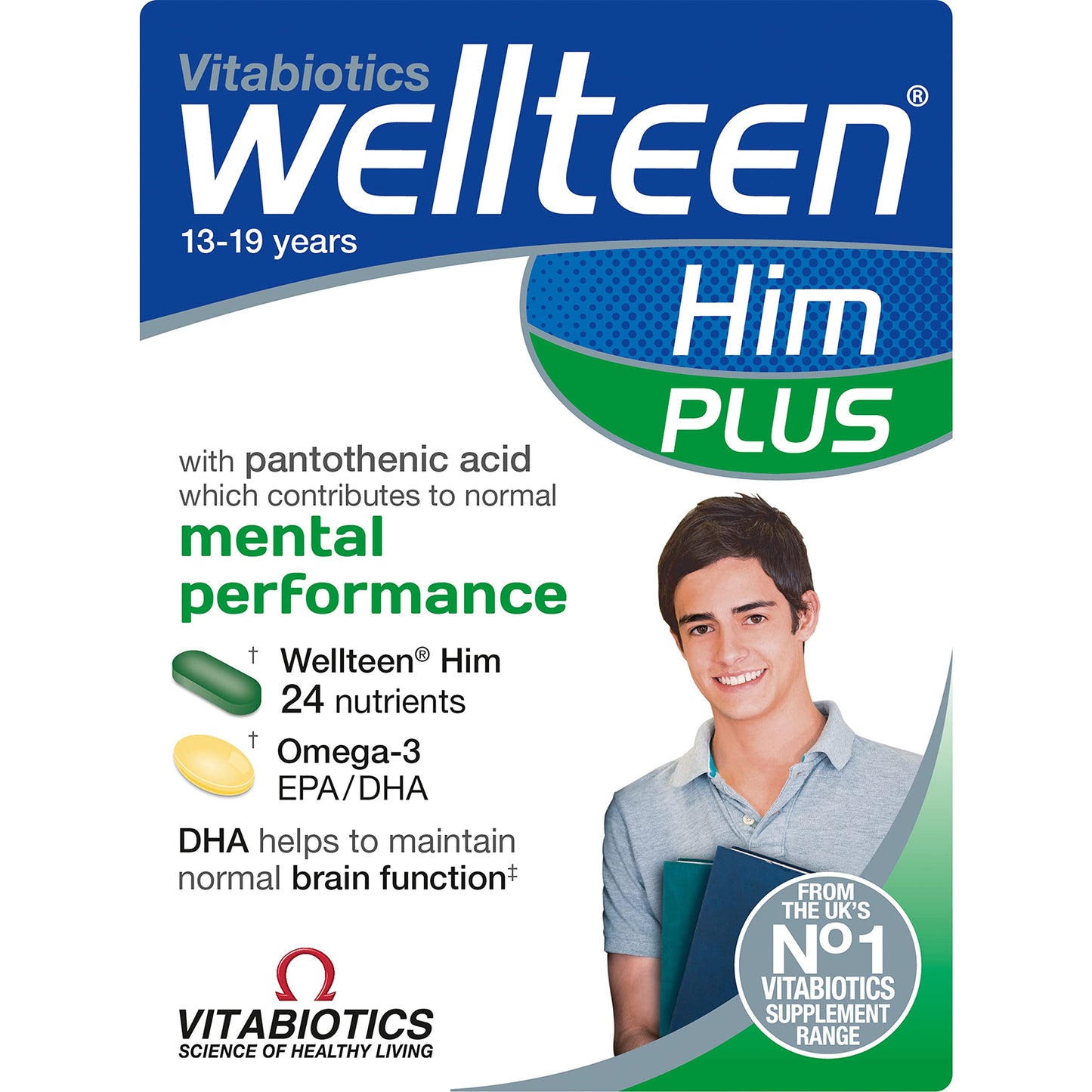 Vitabiotics Wellteen Him Plus Tablets/Capsules, 56 Count (Pack of 1) WellteenUS supplements