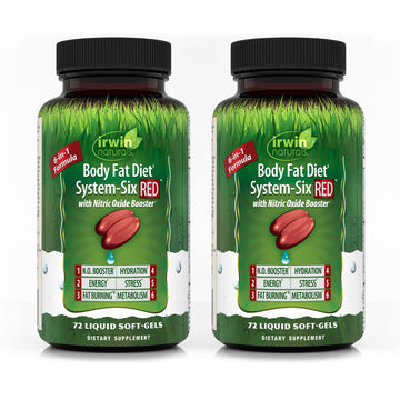 Irwin Naturals Body Fat Diet System-Six RED - 72 Liquid Soft-Gels, Pack of 2 - 6-in-1 Formula Irwin NaturalsAu supplements