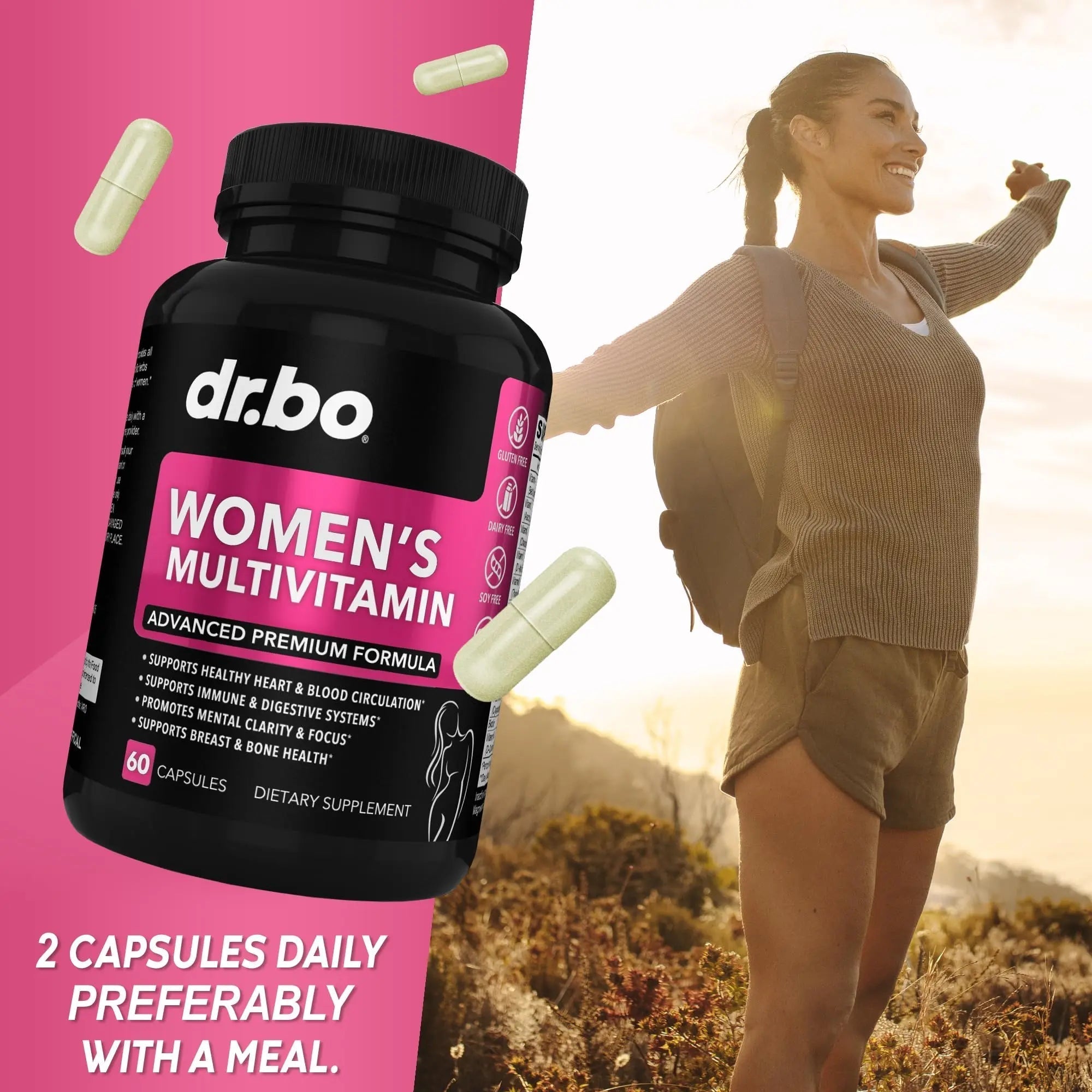 Womens Multivitamin - Natural Daily Multi Vitamins for Women - Womans Energy Vitamin DR. BOAu supplements