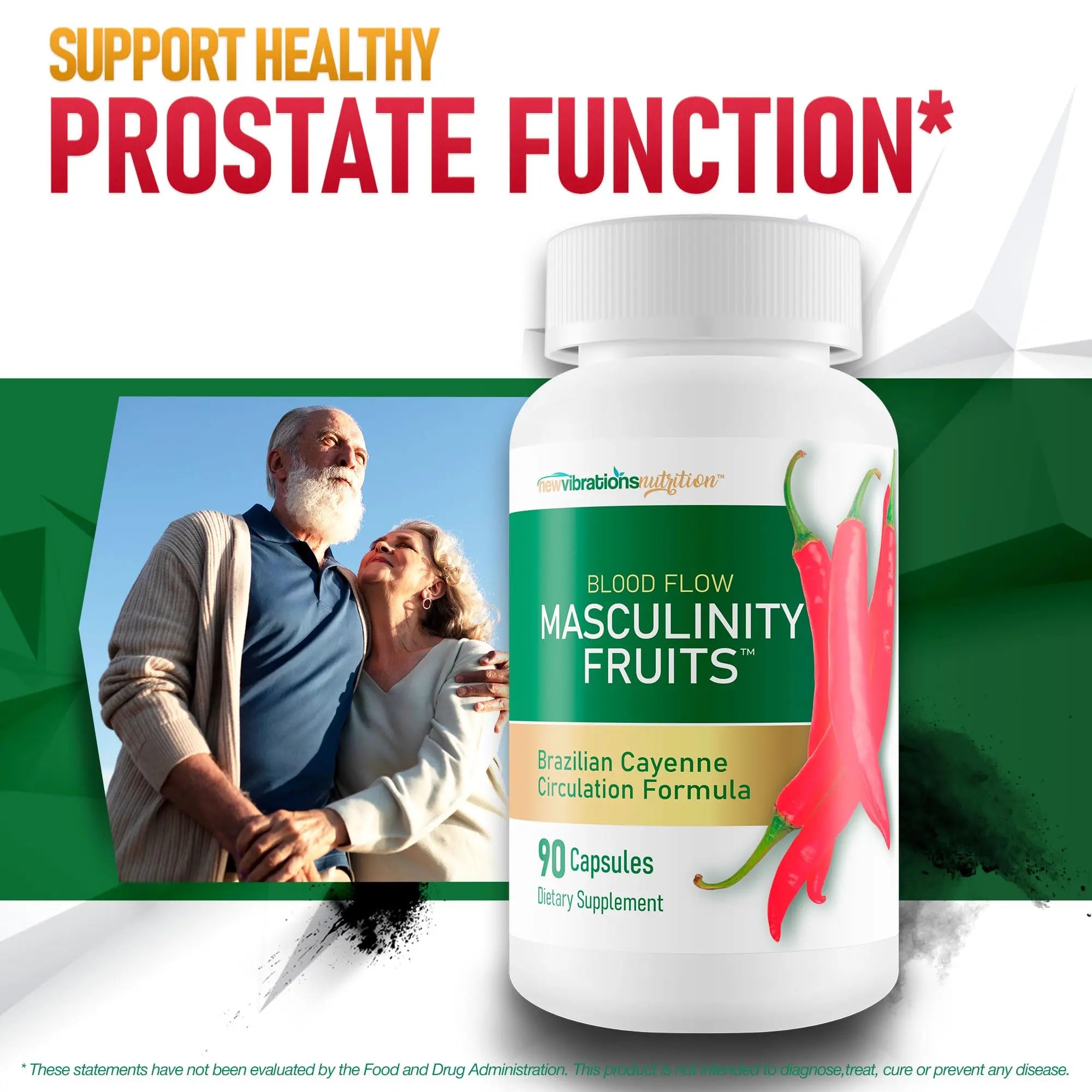 Masculinity Fruits for Bloodflow - Our Best Brazilian Blood Circulation Supplements for Men - Boost Blood Flow Circulation Supplement - Cayenne Pepper Pills Gingko Biloba Blood Flow Vitamins for Men New Vibrations Nutritionnz supplements