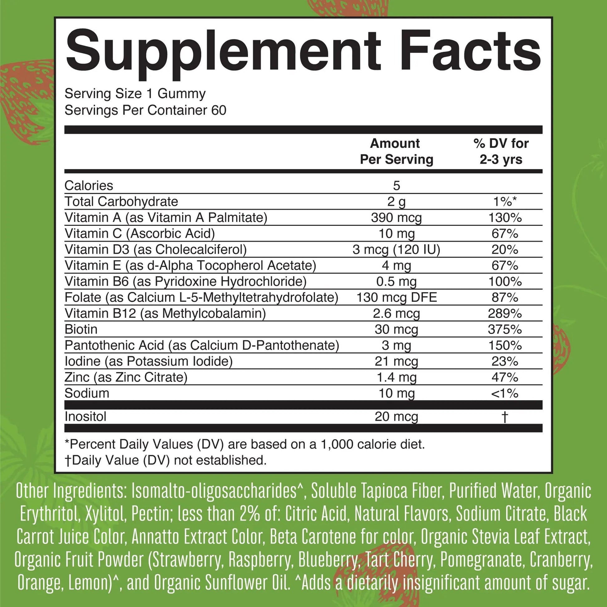 MaryRuth Organics Sugar Free Vitamin Gummies for Kids Age 2 | 2 Month Supply Multivitamin with Vitamin C, D3, Zinc | 1 Gummy Per Day | Toddler Vitamins MaryRuth OrganicsAu supplements