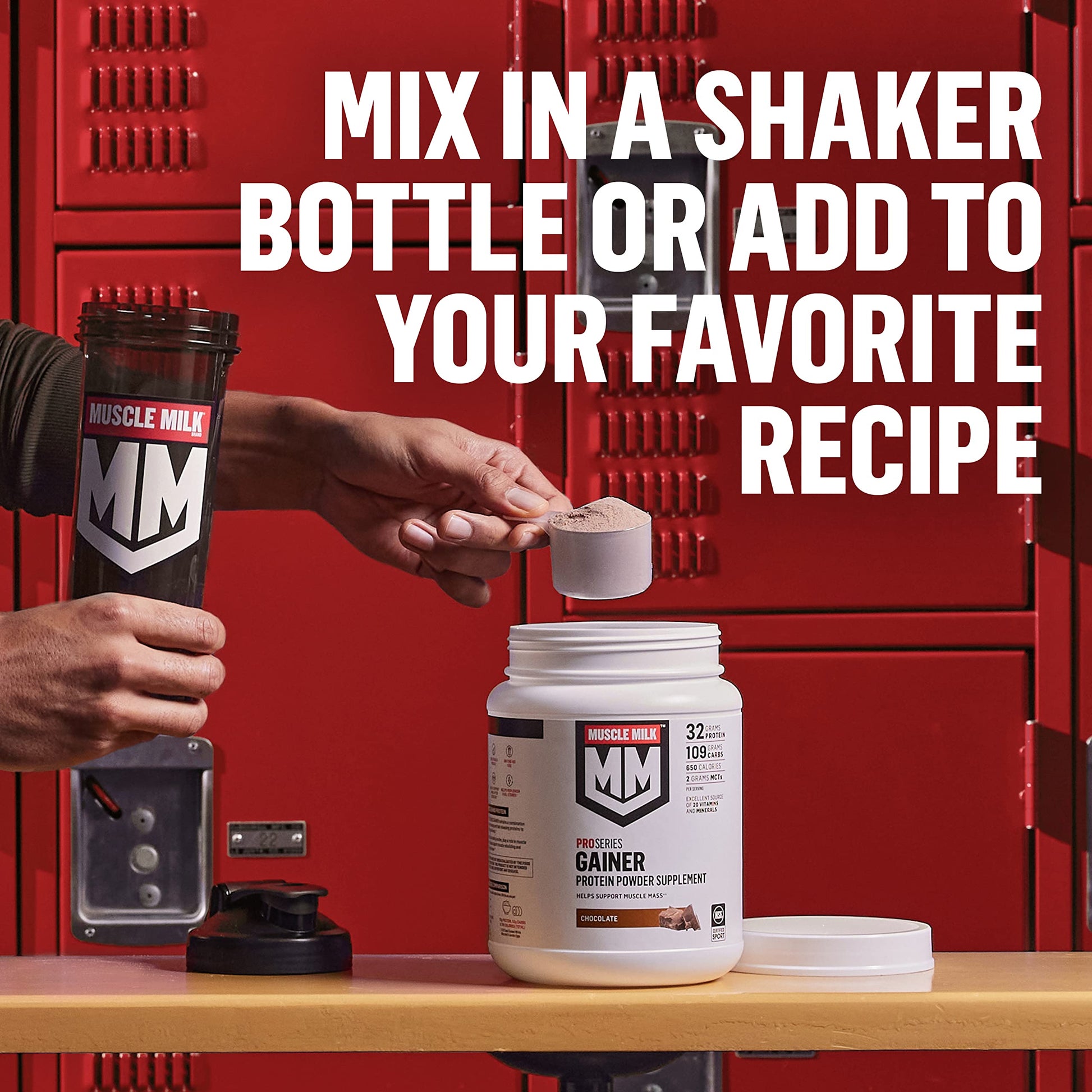 Muscle Milk Gainer Protein Powder, Vanilla Creme, 32g Protein, 5 Pound Muscle MilkUS supplements