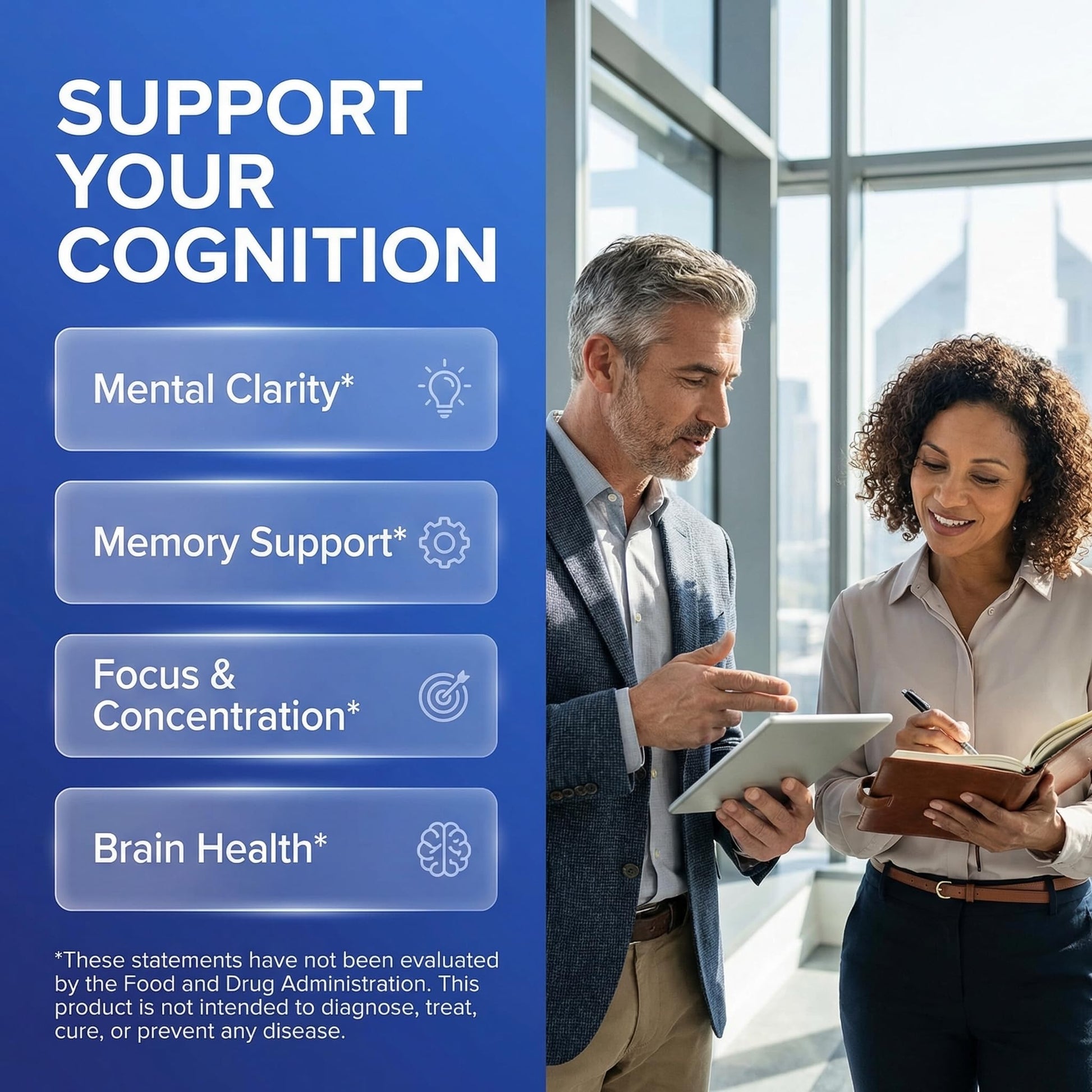 Brain Supplement Alpha GPC 300mg Phosphatidylserine Bacopa Monnieri Ginkgo Biloba Lions Mane Huperzine A L-Theanine NAC Nootropic Memory Focus Cognitive Support Vitamins B C D E 60 Capsules USA Clean NutraceuticalsAu supplements