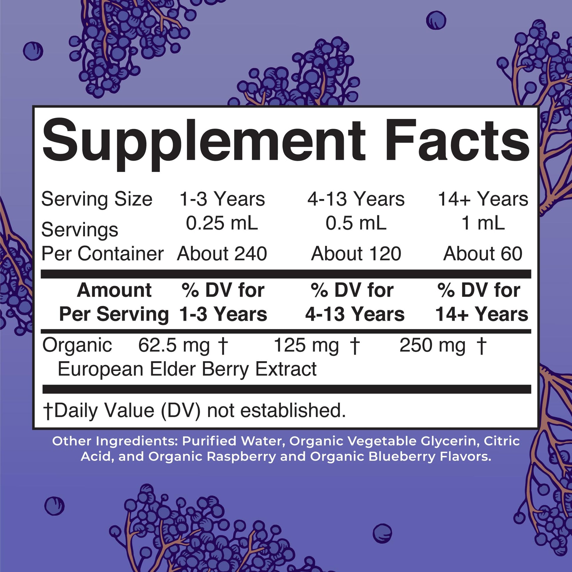 MaryRuth Organics Elderberry Syrup Extra Strength, USDA Organic Elderberry, Sugar Free Adults & Kids Immune Support Supplement for Ages 1+, Clean Label Project Verified®, Vegan, Gluten Free, 2 Fl Oz MARYRUTH'SUS supplements