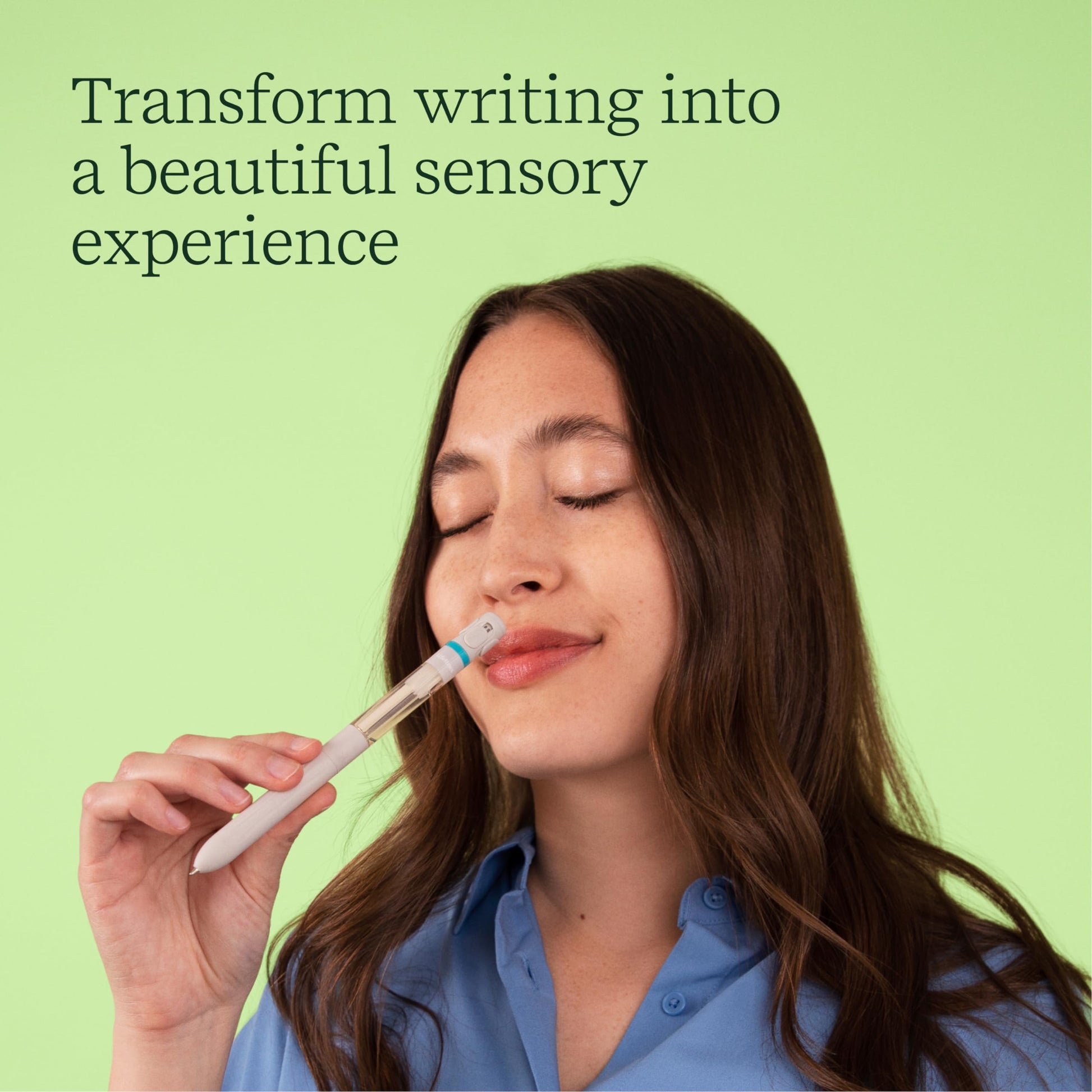 Pen Diffuser in Crisp Mountain Air Essential Oil Blends - Elegant 1.0mm Ballpoint Tip - Black Pen LifelinesAu supplements