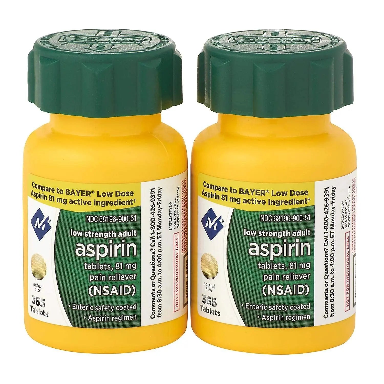 Members Mark 81 mg Low Strength Aspirin (730 Count) OutccogoAu supplements
