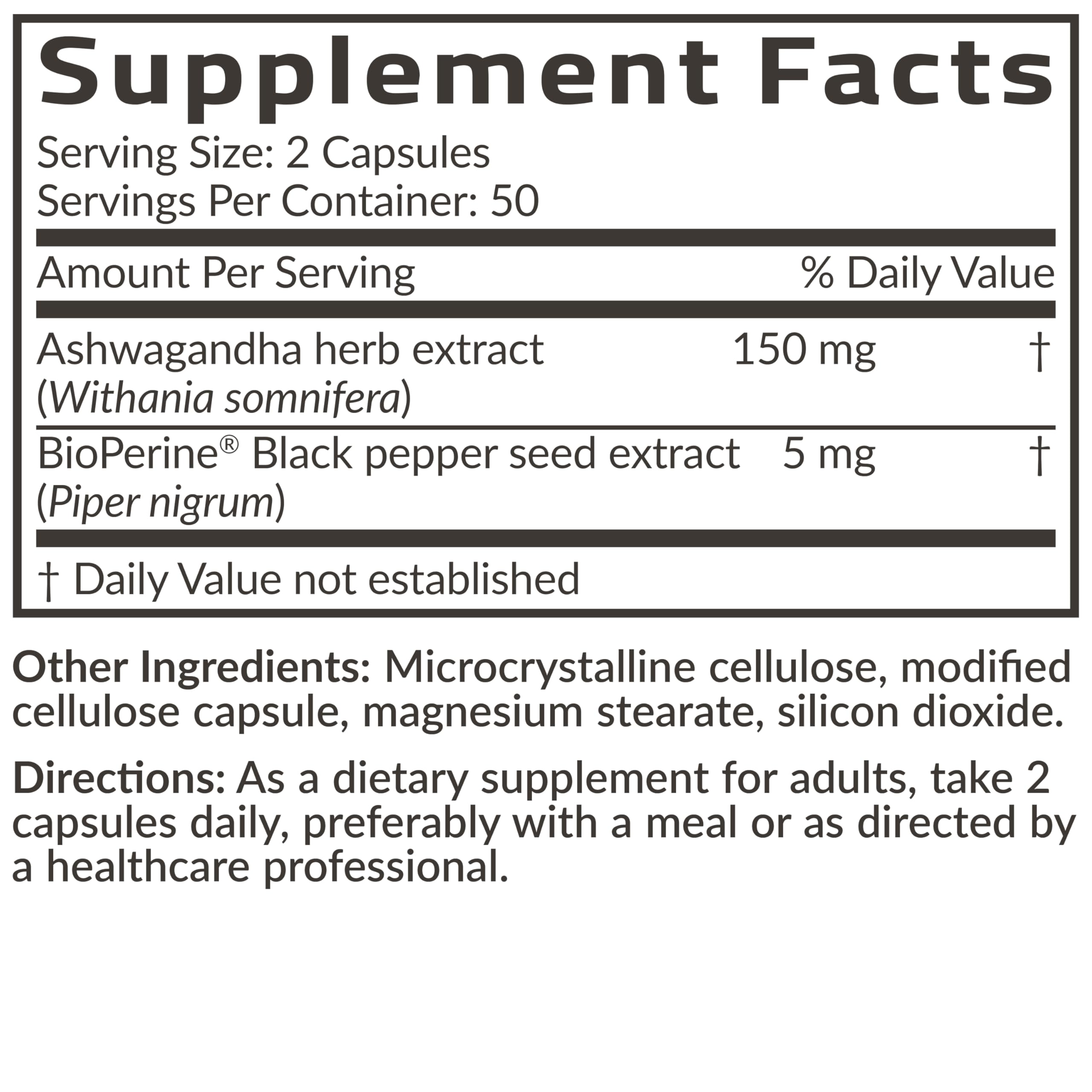 Futurebiotics Ashwagandha Extra Strength Stress & Mood Support with BioPerine - Non GMO Formula, 100 Vegetarian Capsules FuturebioticsAu supplements