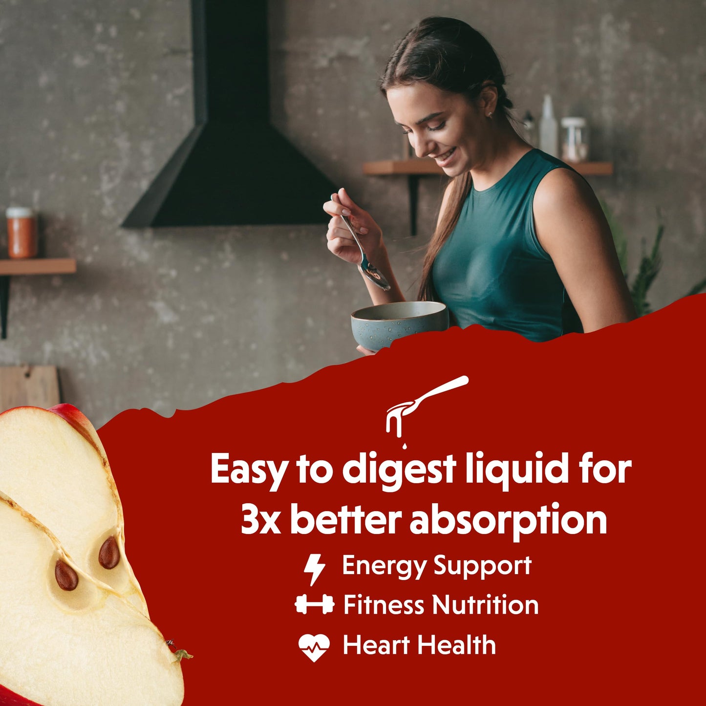 Barlean's Fresh Apple with 1,500 mg of Tonalin CLA - Gluten-Free, Vegan, Kosher Barlean'sUS supplements