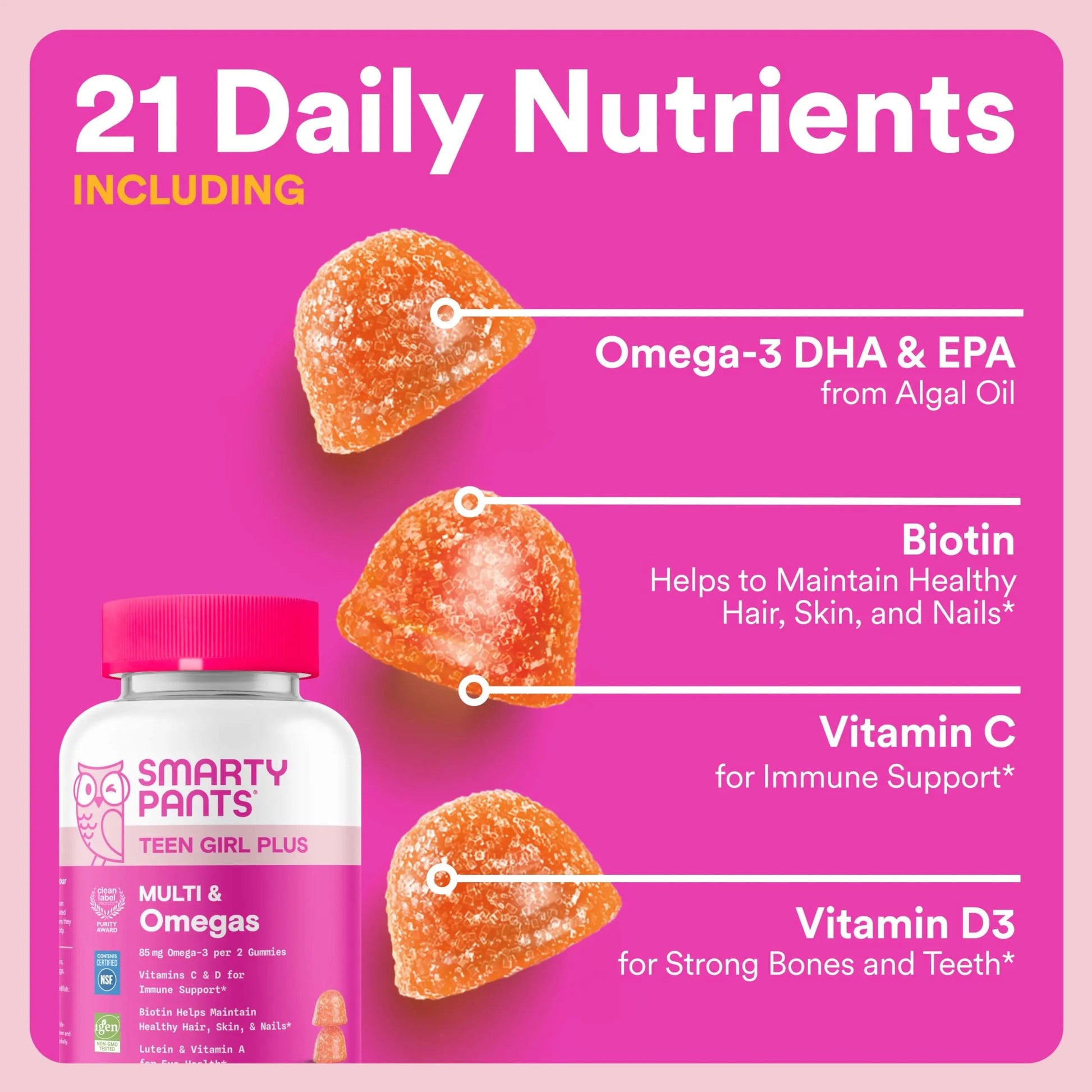 SmartyPants Mother & Daughter Daily Nutrition Bundle: Women’s + Teen Girl Multivitamin Gummies with Omega-3, Biotin, Vitamins D3, B12, A SmartyPantsAu supplements