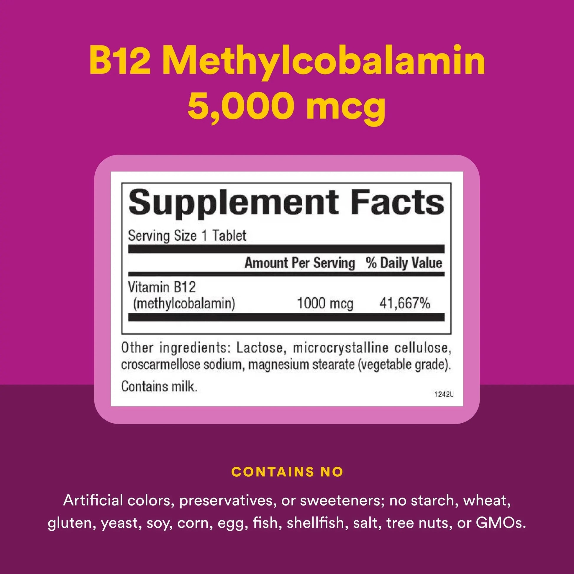Natural Factors Methylcobalamin 1,000 mcg - Vitamin B12 Supplement in Metabolically Active Form - Supplement Supports Cll Formation Natural FactorsAu supplements
