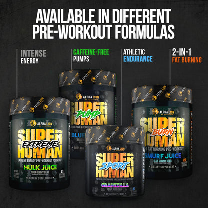 ALPHA LION Superhuman Pre Workout Powder, Beta Alanine, L-Taurine & Tri-Source ALPHA LIONUS supplements