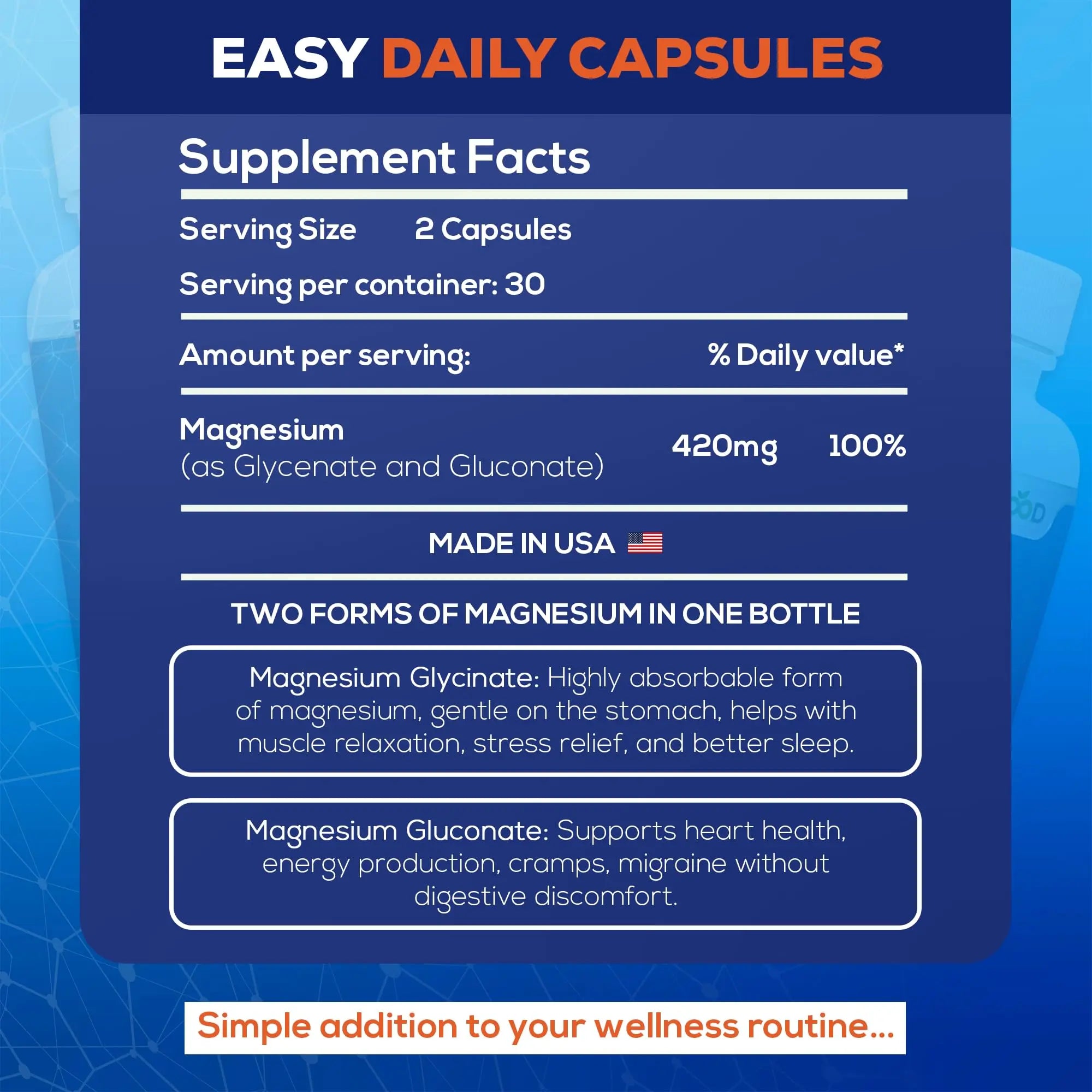 LiveGood™ Ultra Magnesium Complex, Organic Magnesium Glycinate and Gluconate for Muscle Recovery, Nerve Support & Relief – High Absorption Supplement, Vegan, Non-GMO, Made in USA, 60 Capsules LIVEGOODnz supplements