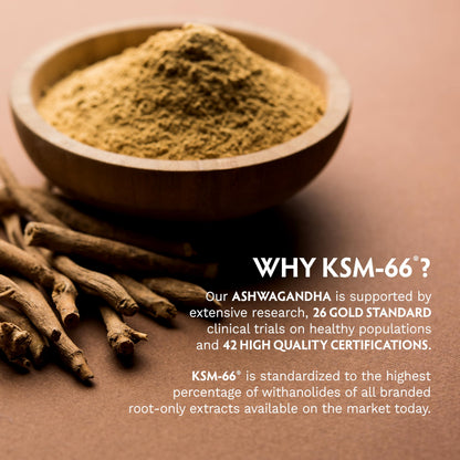 TRIBE ORGANICS Ashwagandha KSM 66 Pure Organic Root Powder Extract Ayurvedic Supplement - Focus, Mood Support, Increase Energy, Strength, 600mg of Natural KSM66 TRIBE ORGANICSUS supplements