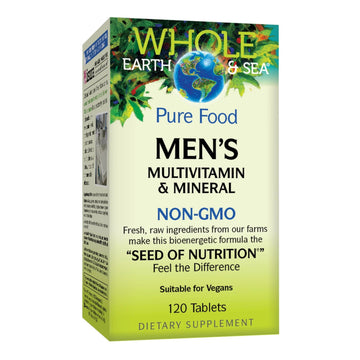 Natural Factors Whole Earth & Sea Men's Multivitamin s& Mineral, 1 Serving Contains Nutrition Equivalent to ½ lb of Veggies, 120 Tablets Natural FactorsAu supplements