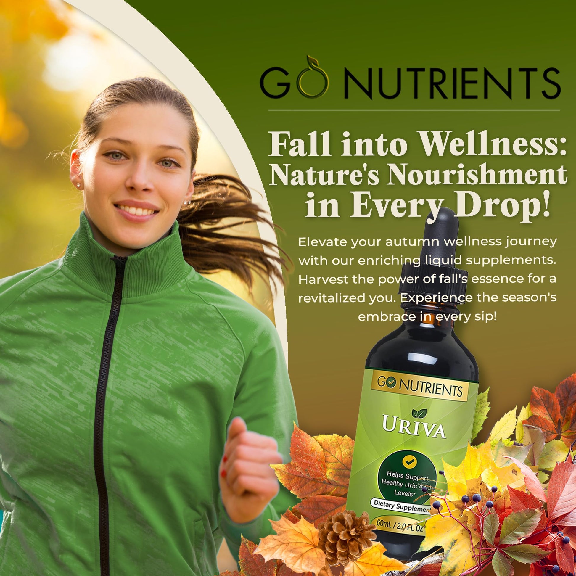 Go Nutrients Uriva Advanced Uric Acid Flush Cleanse with Tart Cherry Extract Celery Seed Extract Turmeric Go NutrientsAu supplements
