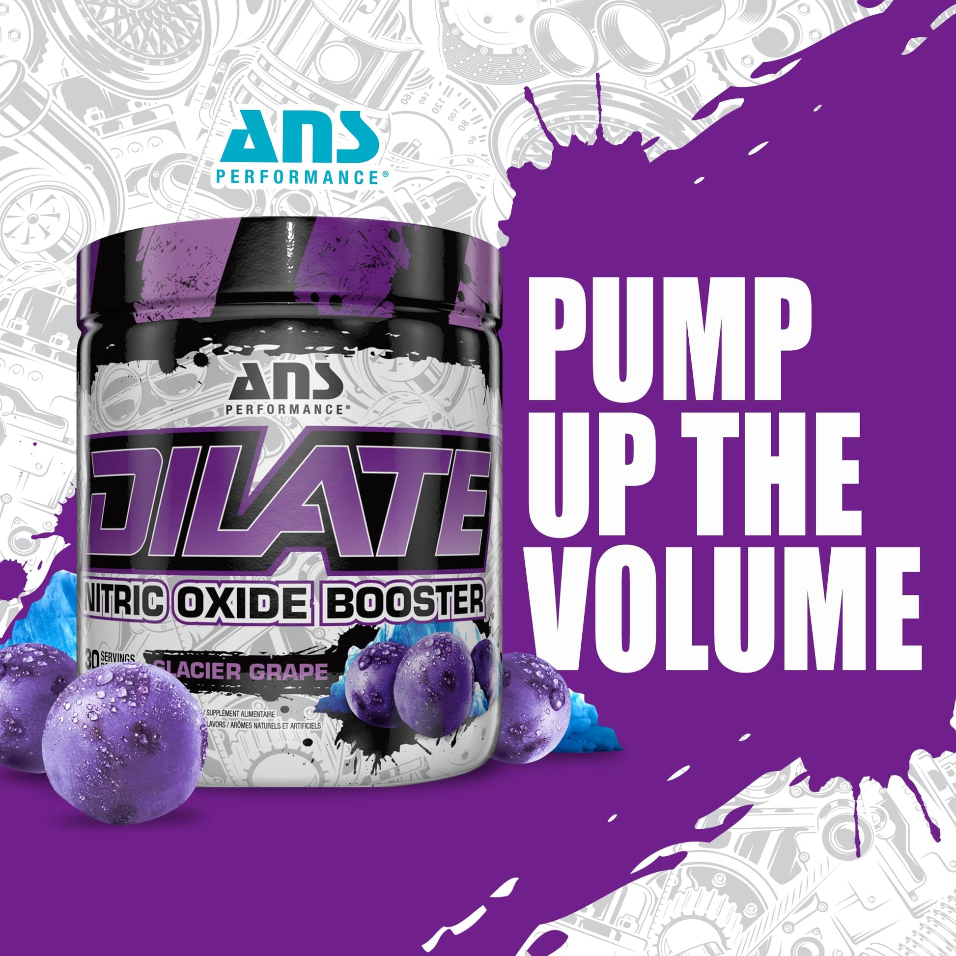 ANS Performance Dilate Pump PreWorkout Powder - Dietary Supplement - Maximizes ANS PerformanceAu supplements