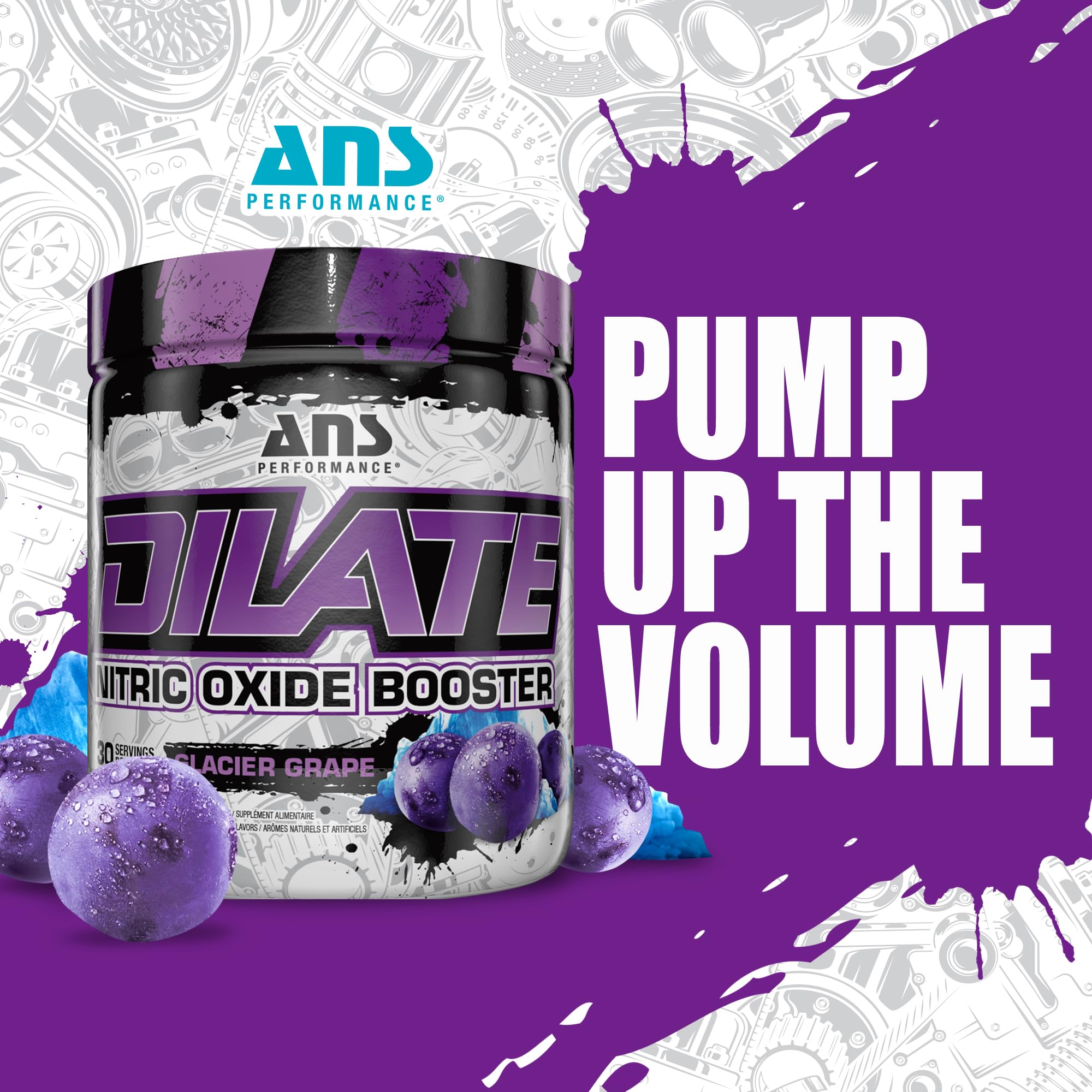 ANS Performance Dilate Pump PreWorkout Powder - Dietary Supplement - Maximizes ANS PerformanceAu supplements