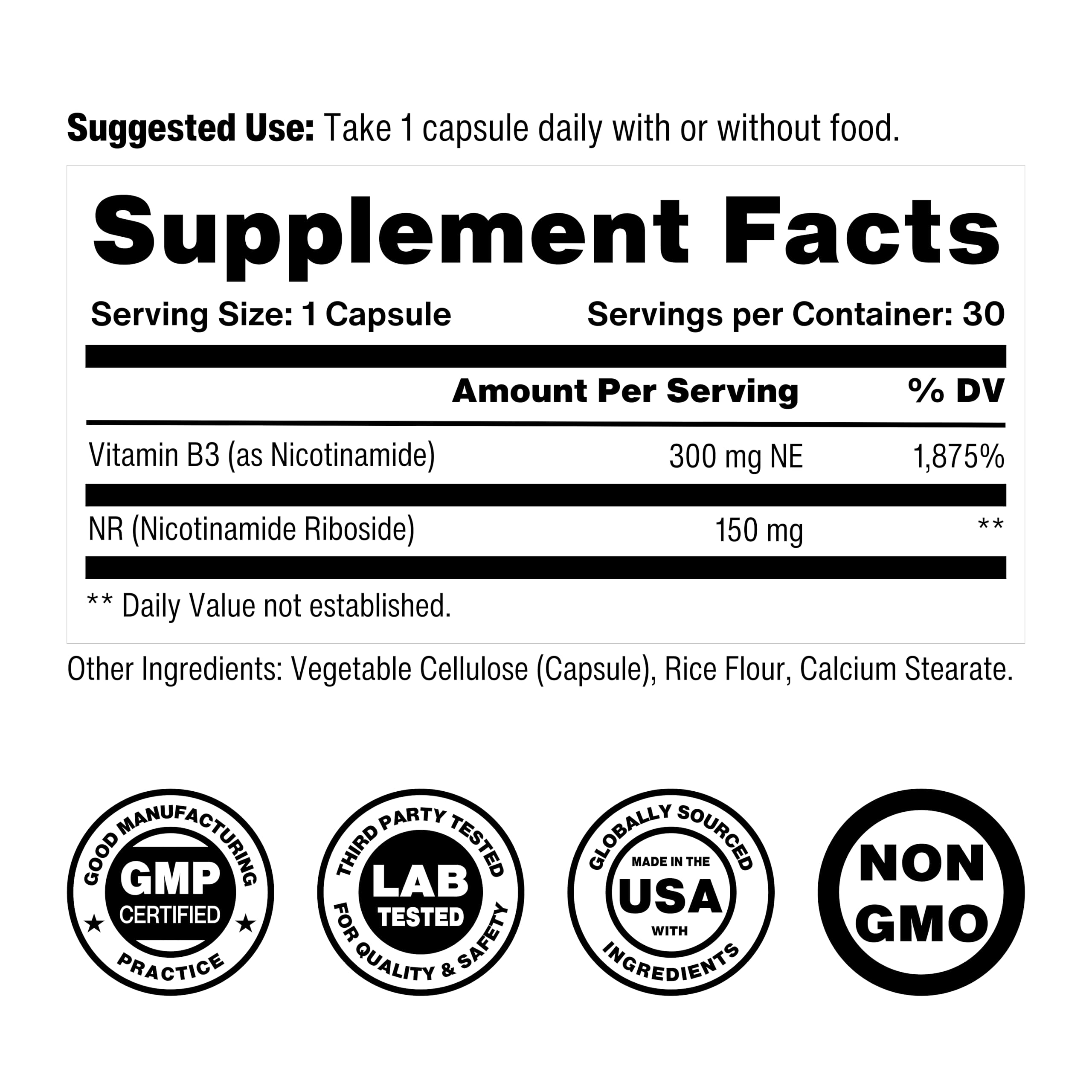 Celly NAD Booster | Longevity Supplement for Healthy Aging with NR (Nicotinamide Riboside) and Nicotinamide | Promotes Cell Function & Vitality | Non-GMO & 3rd Party Tested CellyAu supplements
