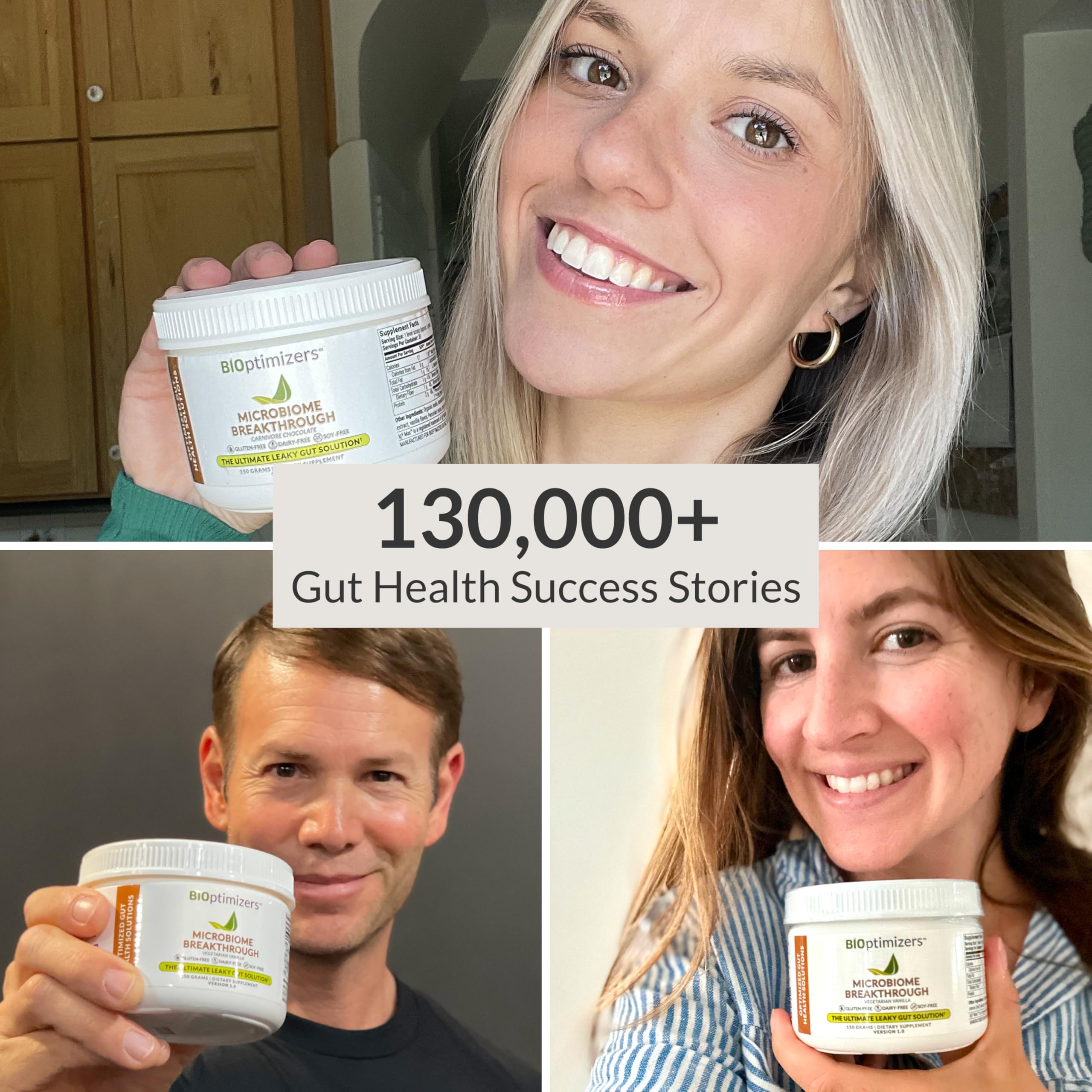 Microbiome Breakthrough™ Gut Support Powder – Vegetarian Vanilla – With Probiotics, Prebiotics, and IgY Max® – Source of L-Glutamine – Supports Digestive Comfort, Gas & Bloating Relief 30 Servings* BIOptimizersAu supplements