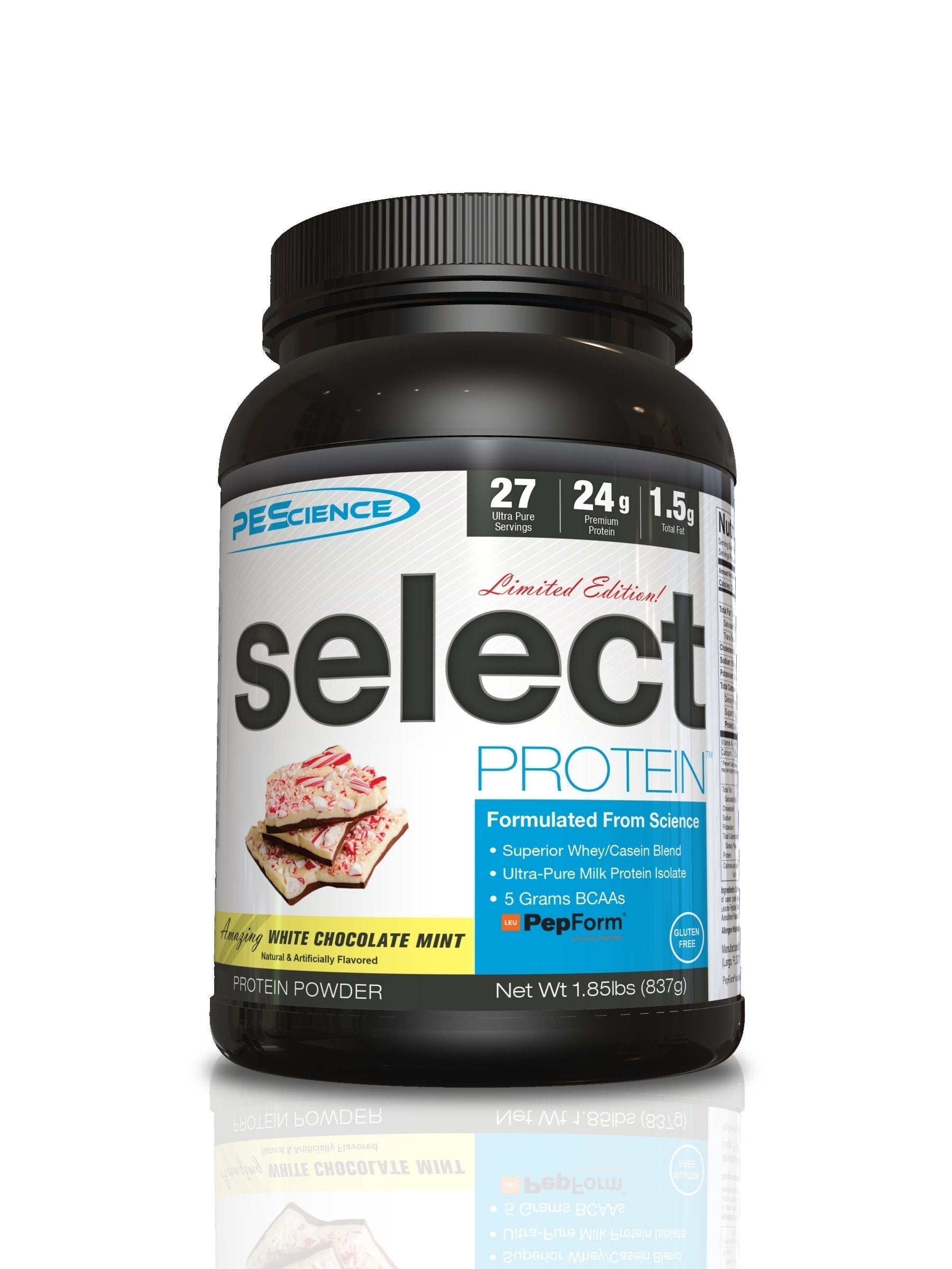 PEScience Select Low Carb Protein Powder, Peppermint Bark, 27 Serving, Keto Friendly PEScienceUS supplements