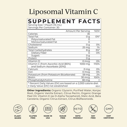 CYMBIOTIKA Vitamin C Individual Packets, Liposomal Delivery, Supplement for Immune Support, Collagen Boost, & Healthy Aging CYMBIOTIKAUS supplements