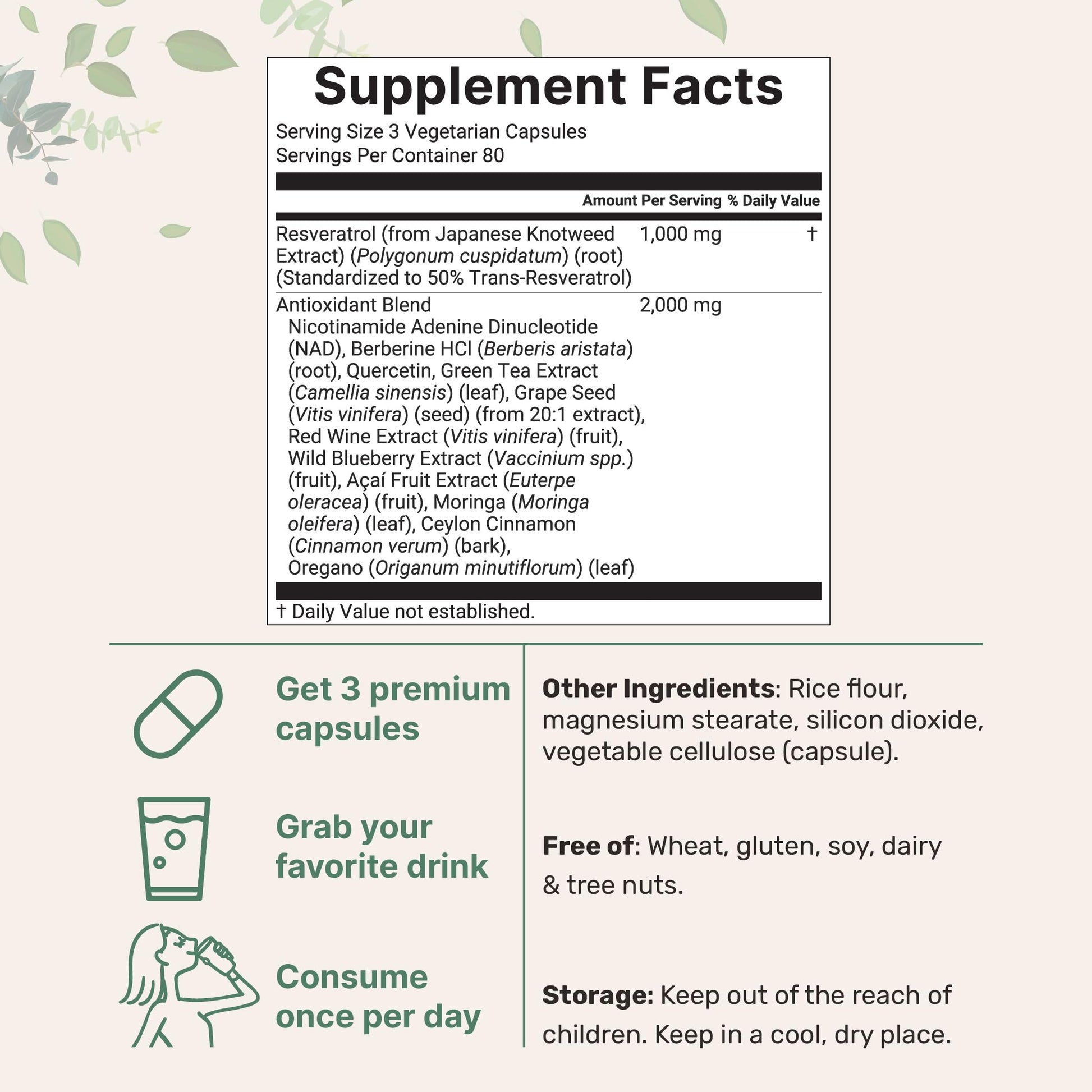 Micro Ingredients Resveratrol NAD Complex 3,000mg for Women & Men, 240 Veggie Capsules | NMN Supplement Alternative | 11-in-1 Blend with NAD+, Quercetin, Moringa, Berberine, Grape Seed, & Oregano Micro IngredientsAu supplements