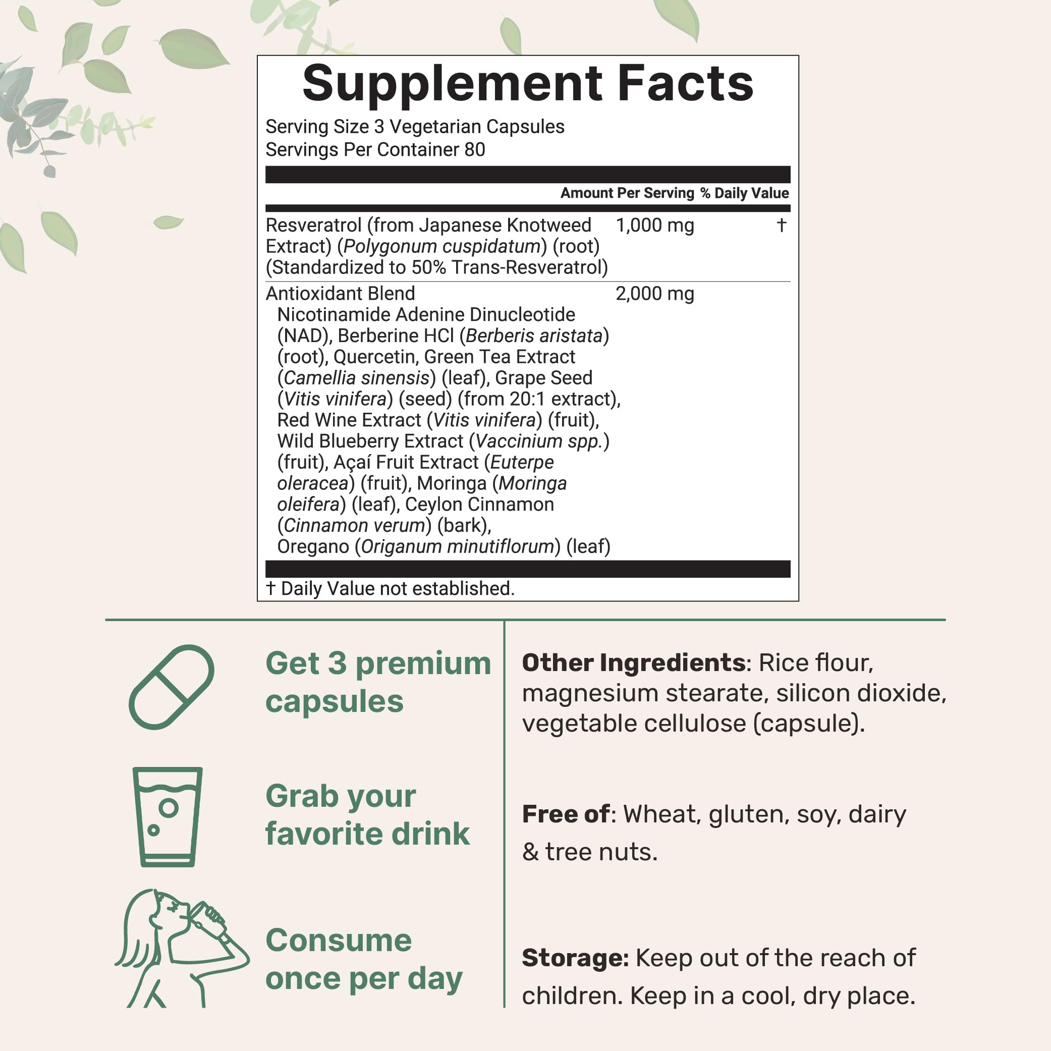 Micro Ingredients Resveratrol NAD Complex 3,000mg for Women & Men, 240 Veggie Capsules | NMN Supplement Alternative | 11-in-1 Blend with NAD+, Quercetin, Moringa, Berberine, Grape Seed, & Oregano Micro IngredientsAu supplements