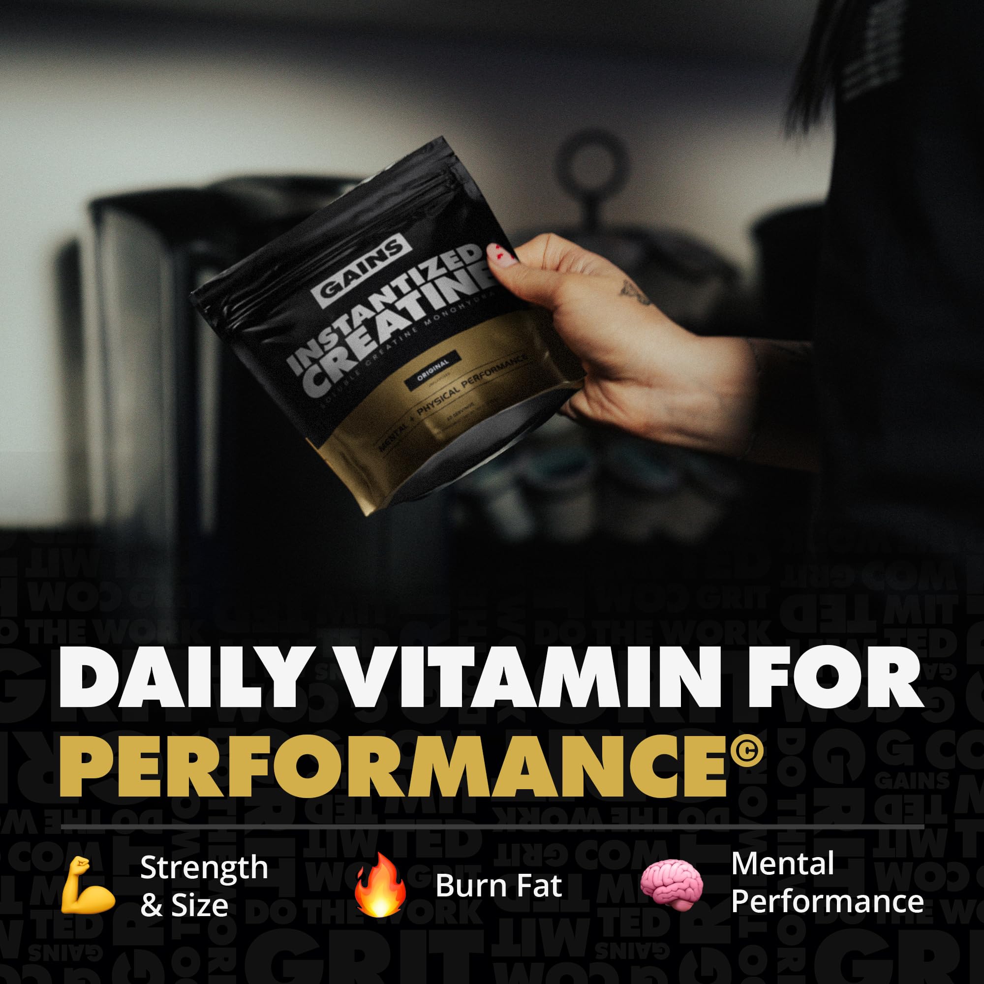 Gains in Bulk Instantized Creatine Monohydrate for Women and Men, Soluble Creatine Powder, Supports Muscle Building, Strength and Performance, Bodybuilding Supplements, Unflavored, 30 Servings GAINS IN BULK GAINSINBULK.COMAu supplements