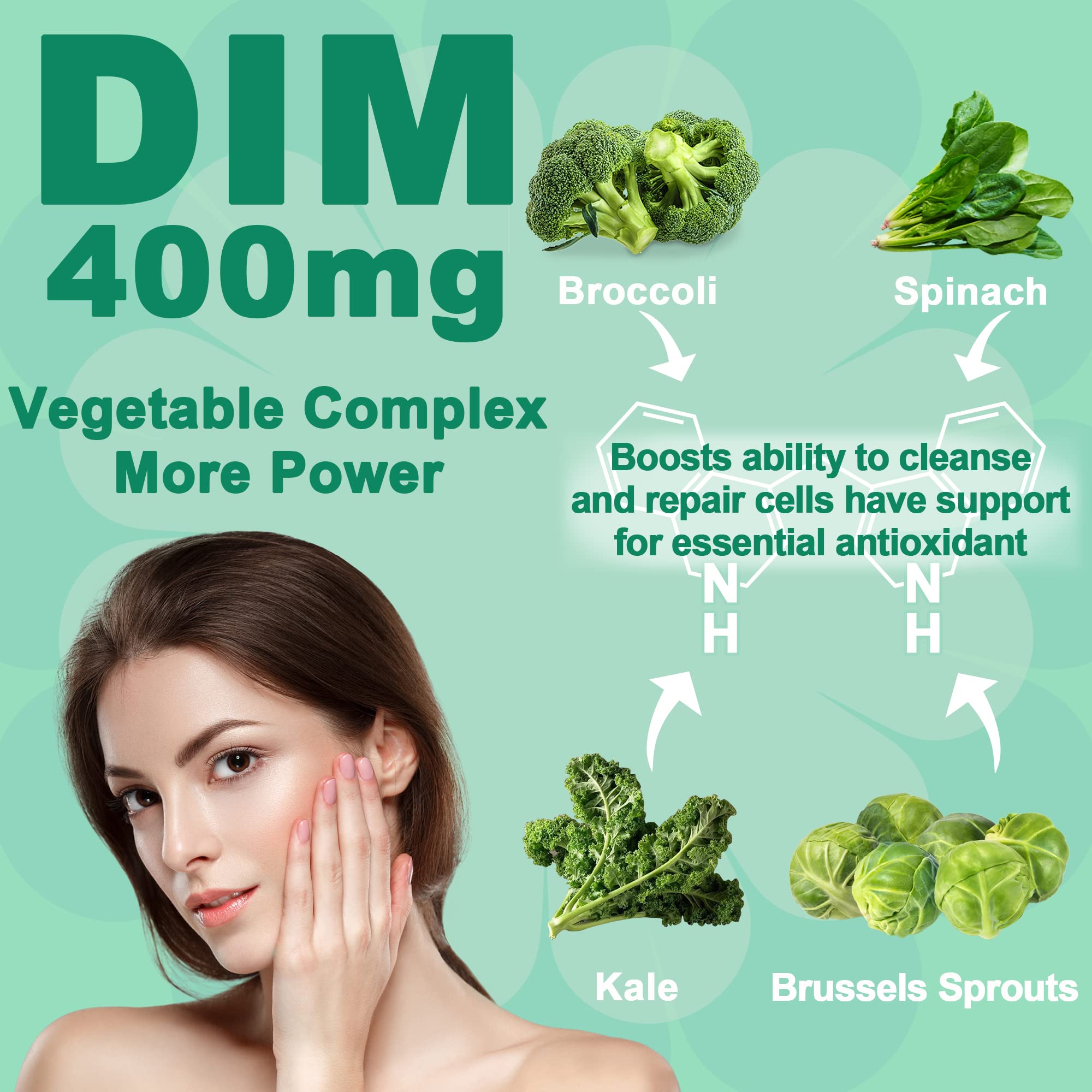 DIM Supplement Women 400mg, Estrogen Supplement for Women, Sugar Free DIM Gummies for Men & Women w/ Biotin, Flaxseed Oil, Burdock, Calendula, BioPerine for Hormone Balance, Menopause & Prostate 60Cts EnvyDealAu supplements