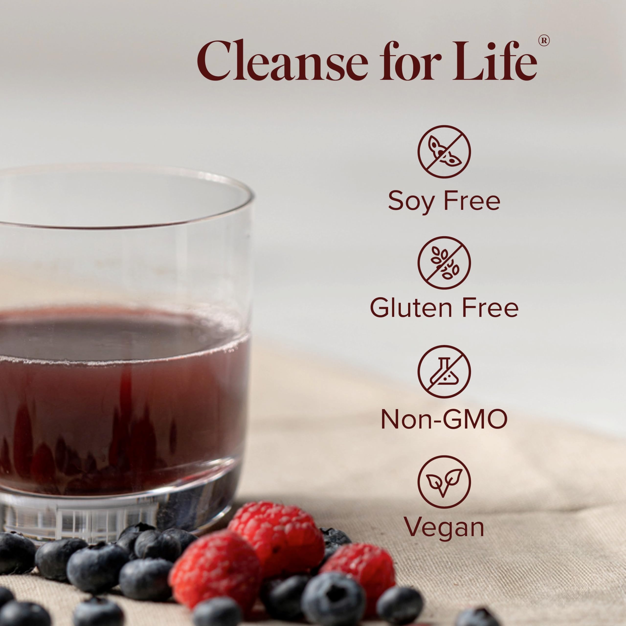 Isagenix Cleanse for Life - Powder Supplement for Cleanse Drink with No Laxatives or Diuretics - Support Metabolism with Vitamin B12 & Niacin - Natural Rich Berry -3.4 Oz (16 Servings) IsagenixAu supplements