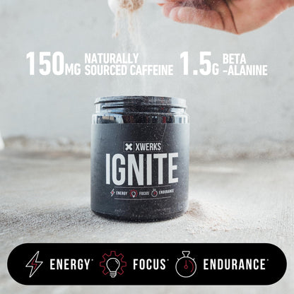 Xwerks Ignite Blue Razz Pre Workout Powder - Best Natural Keto Pre-Workout for Women XwerksUS supplements