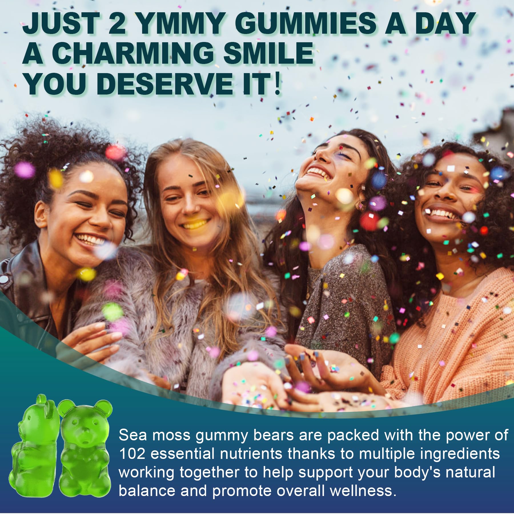 Sugar-Free Sea Moss Iodine Gummies 5000mg, Extra Strength Irish Moss Gel Supplement EnvyCureAu supplements