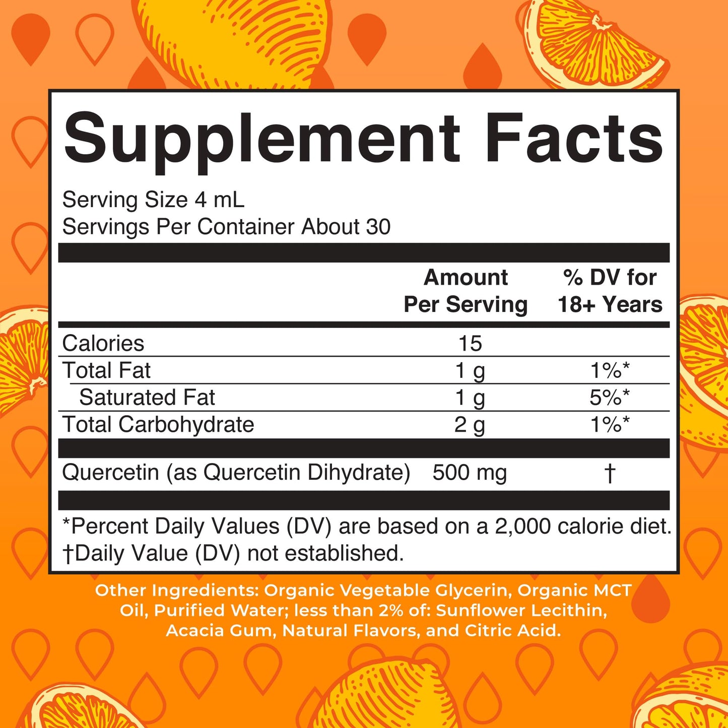 MaryRuth Organics Quercetin Liquid Drops | Sugar Free | 500mg for Adults 18 & Over | Cardiovascular Health for Adults | Bioflavonoid | Vegan | Non-GMO | Gluten Free | 4 Fl Oz MARYRUTH'SUS supplements