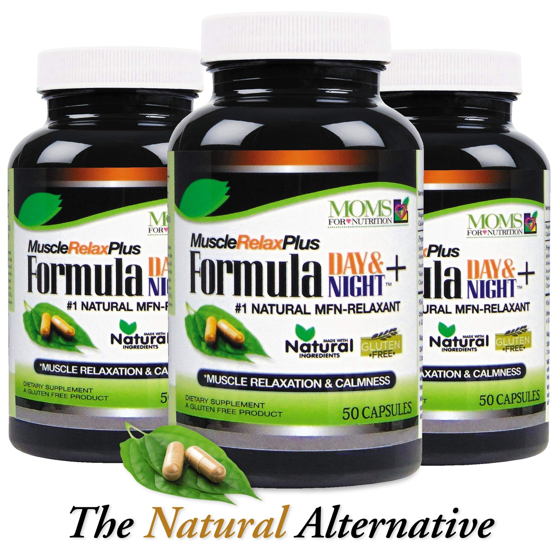 All Natural Muscle Relax Formula Plus - 50 Capsules - Daytime/Nighttime Natural Relaxant Moms For NutritionAu supplements
