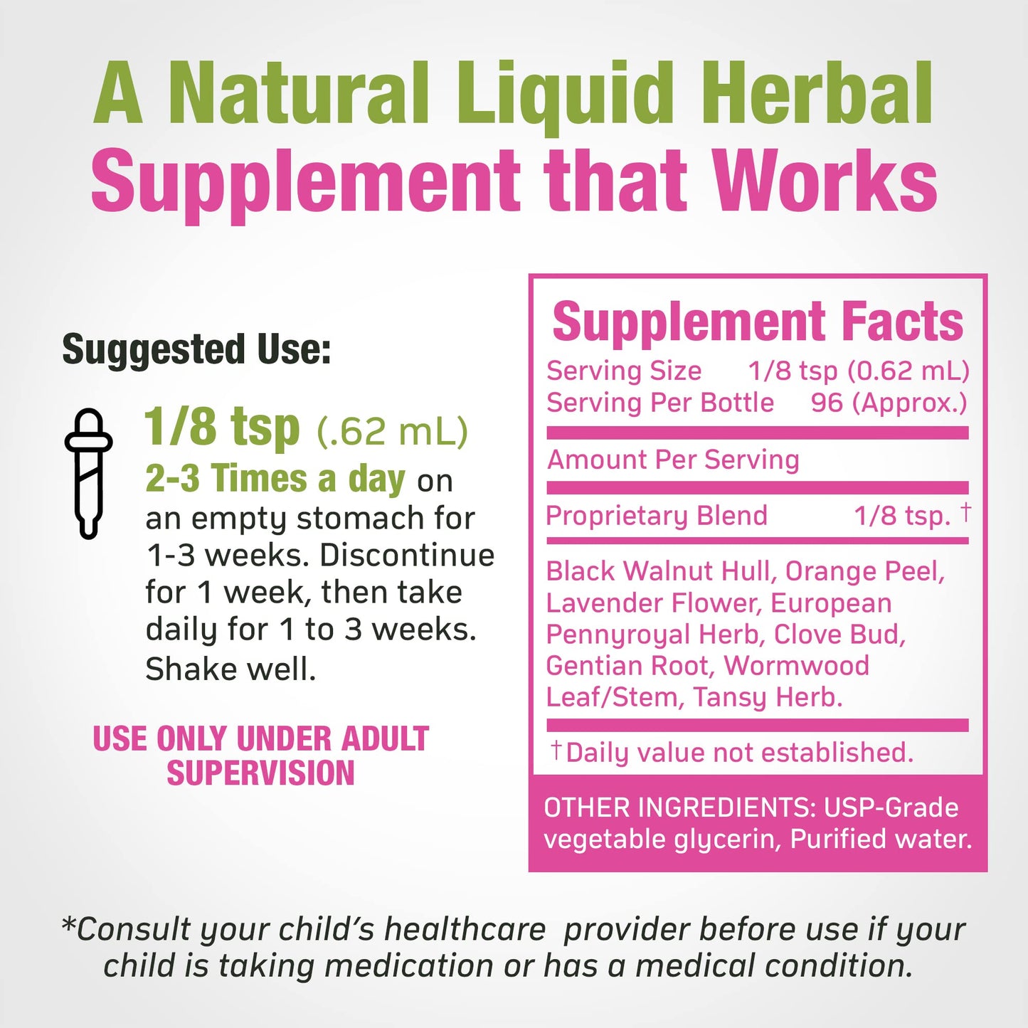 Cedar Bear - Intestinal Cleanse for Kids, Liquid Herbal Supplement for Detox Cleanse Cedar Bear NaturalesUS supplements