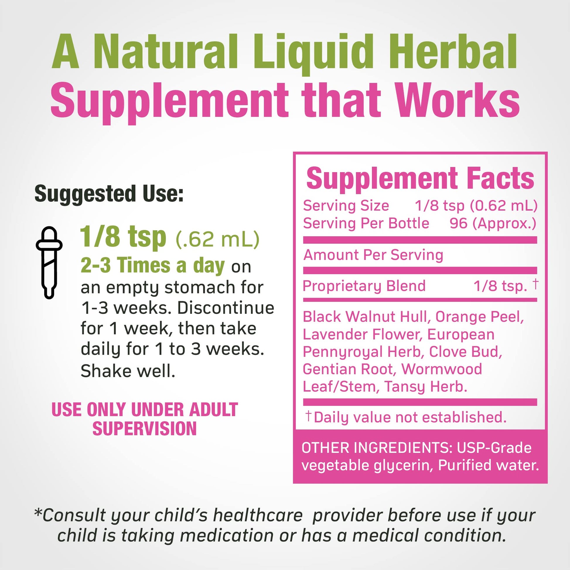 Cedar Bear - Intestinal Cleanse for Kids, Liquid Herbal Supplement for Detox Cleanse Cedar Bear NaturalesUS supplements
